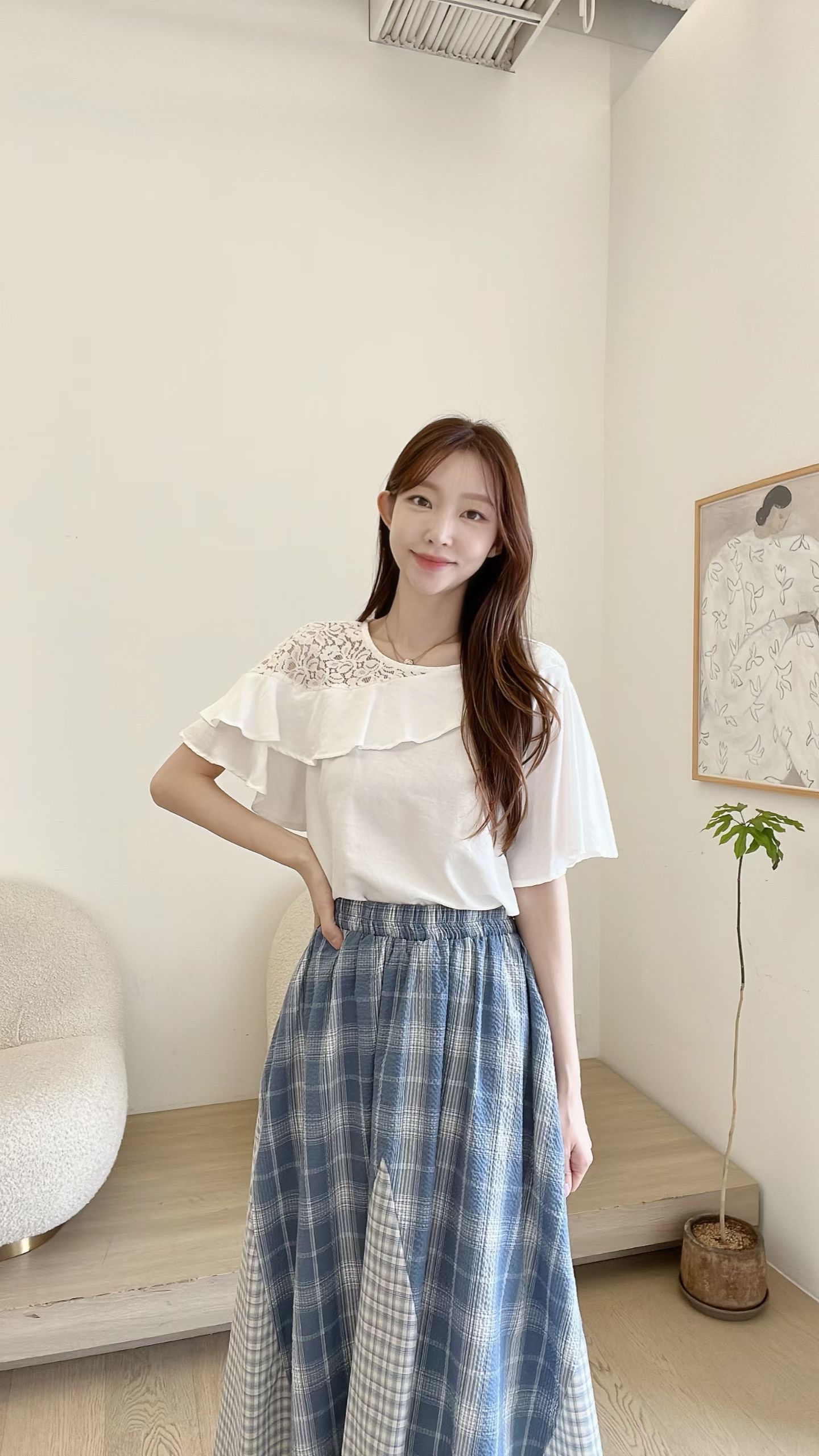 FV30_04 側LACE飄飄袖BL (3色)