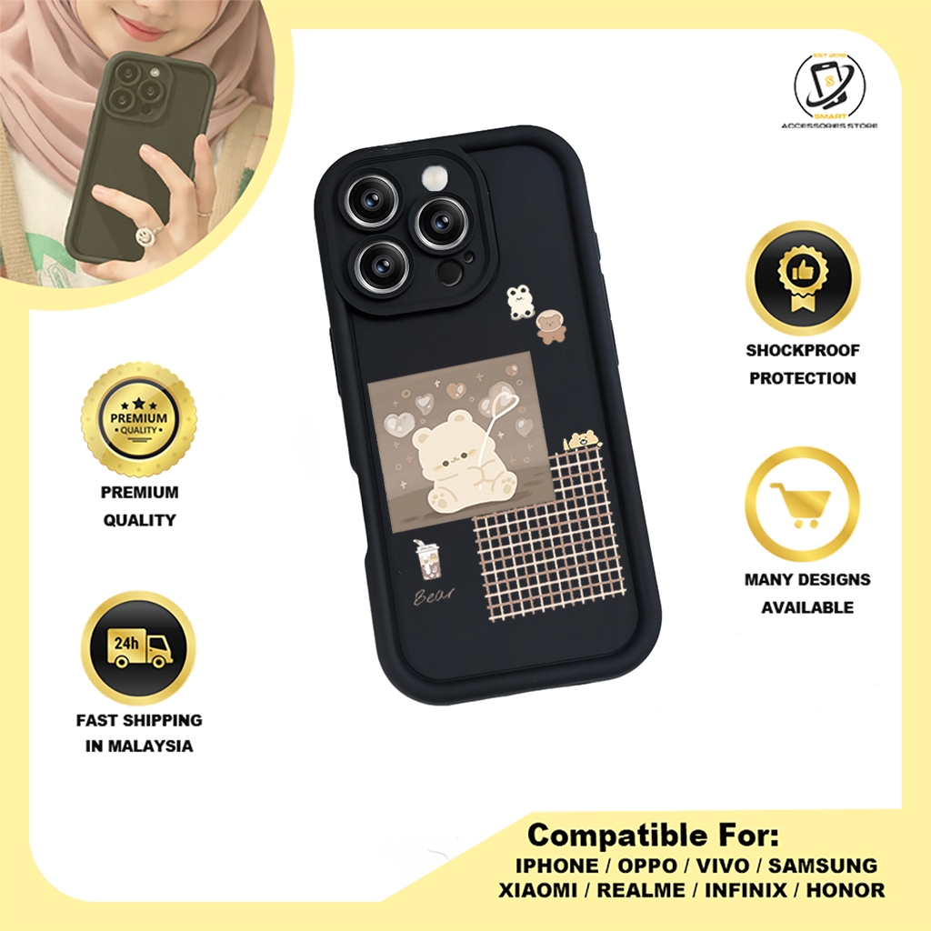 TPU DESIGN CASE PHONE FOR HONOR - DESIGN BEAR A