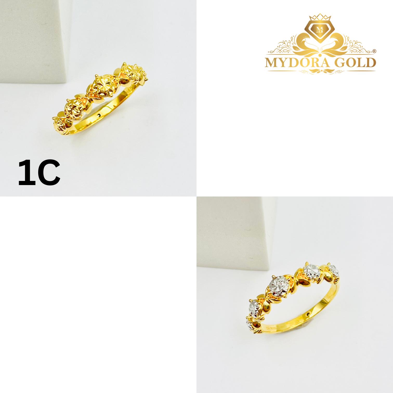MYDORA Cincin Diamond Cut (5G) l EMAS 916/22K