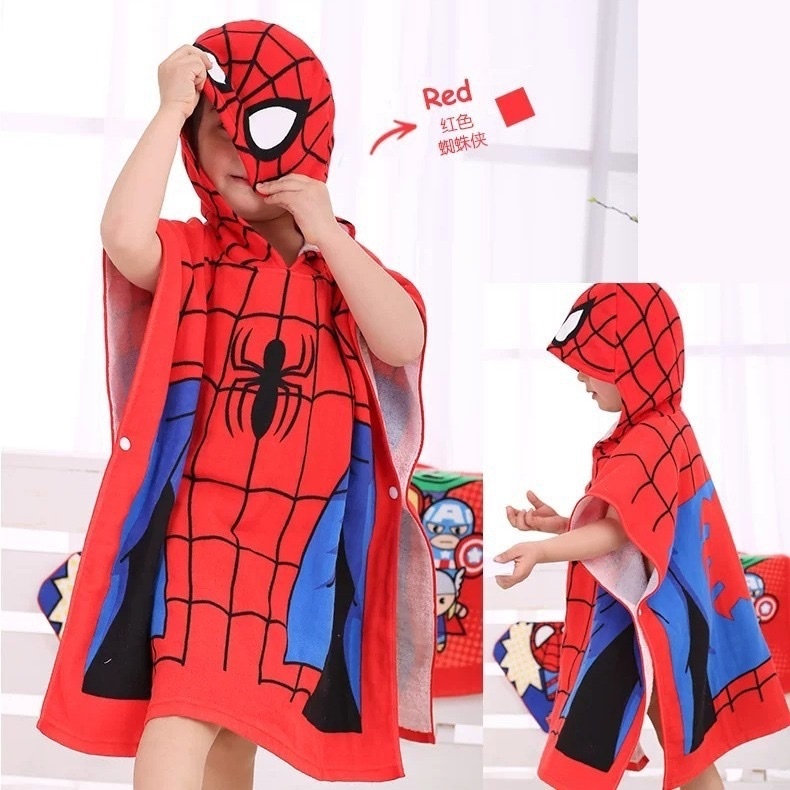 迪士尼 兒童連帽吸水浴巾 - 1件