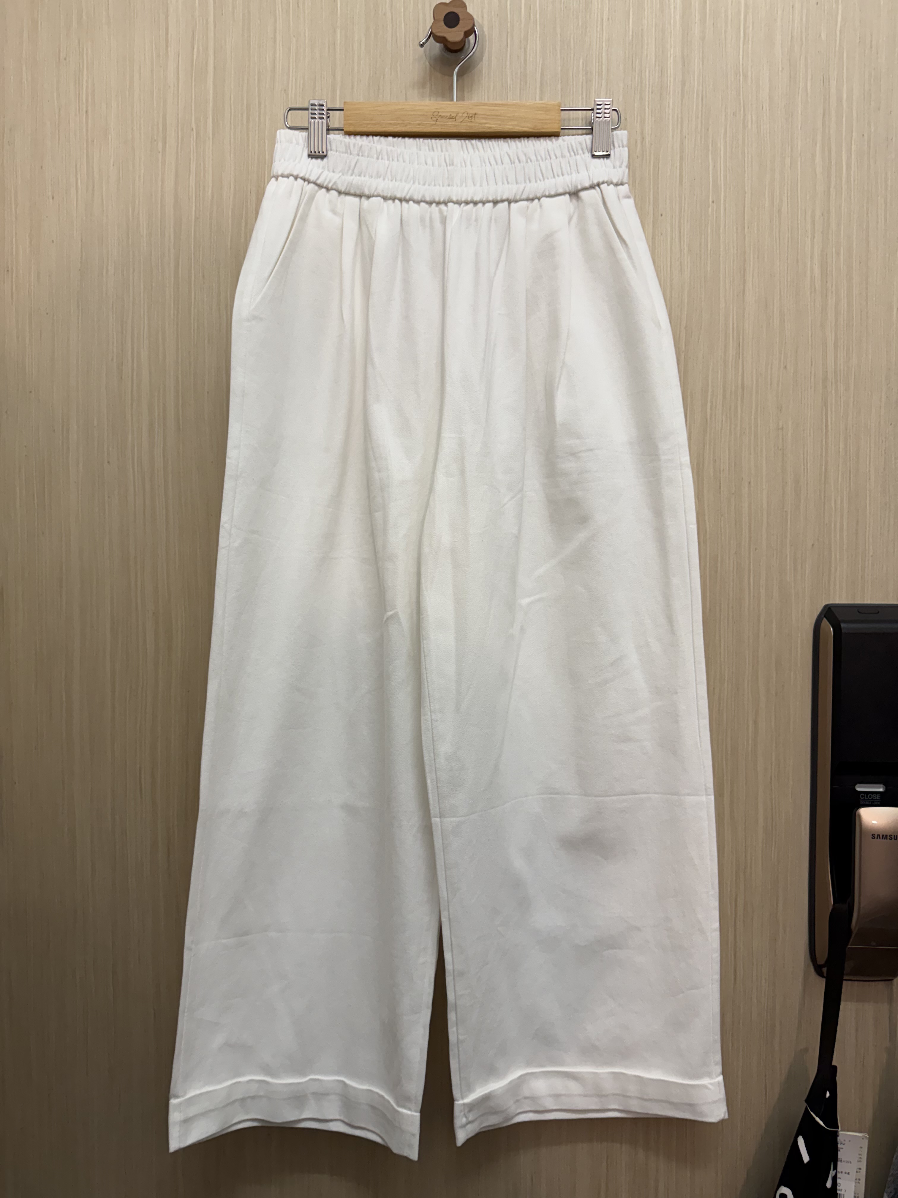 棉質直身𝐫𝐨𝐥𝐥腳褲