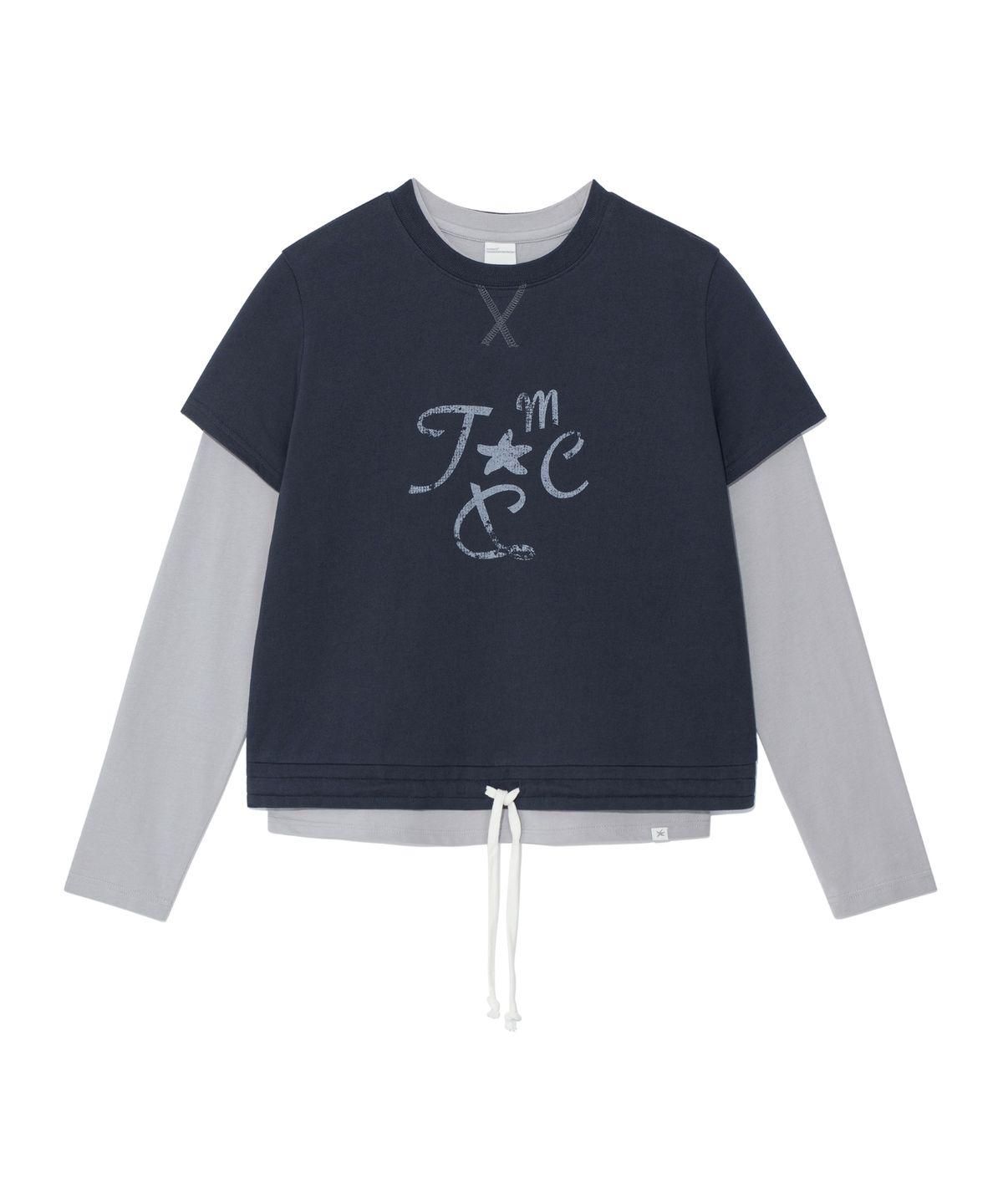 🇰🇷訂購｜thecoldestmoment 26SS｜(w) TCM crack string layered long sleeve 2色 