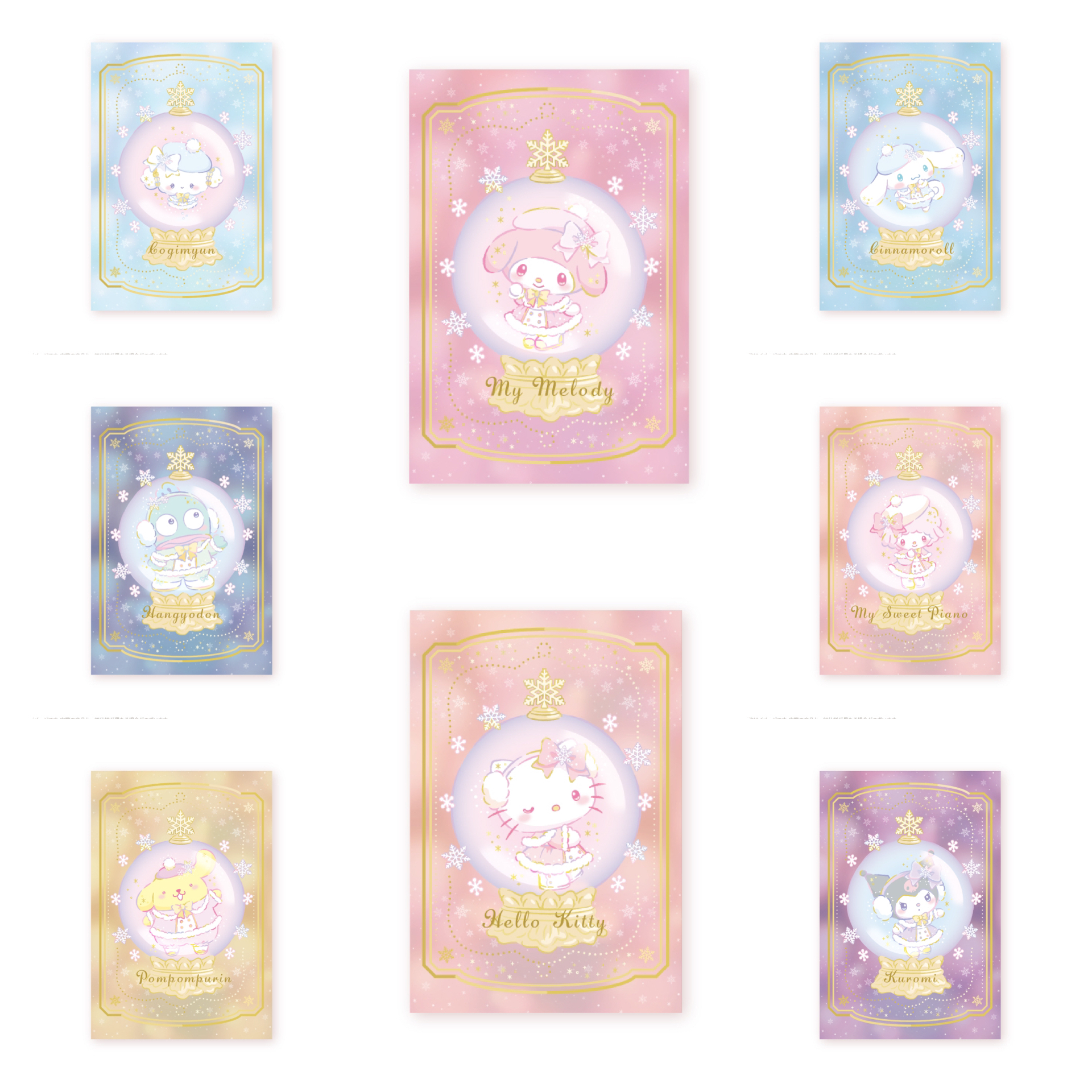 日本預訂📍日本Sanrio Snow Fantasy 2系列 -  名信片 2026年3月中旬出貨