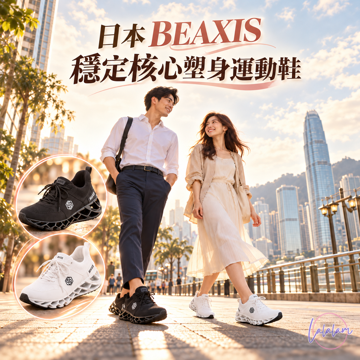 日本 BEAXIS 穩定核心 塑身運動鞋|走路瘦身|專利鞋墊|矯正姿勢【10/19 截單，預計 : 10月尾至11月中發貨】