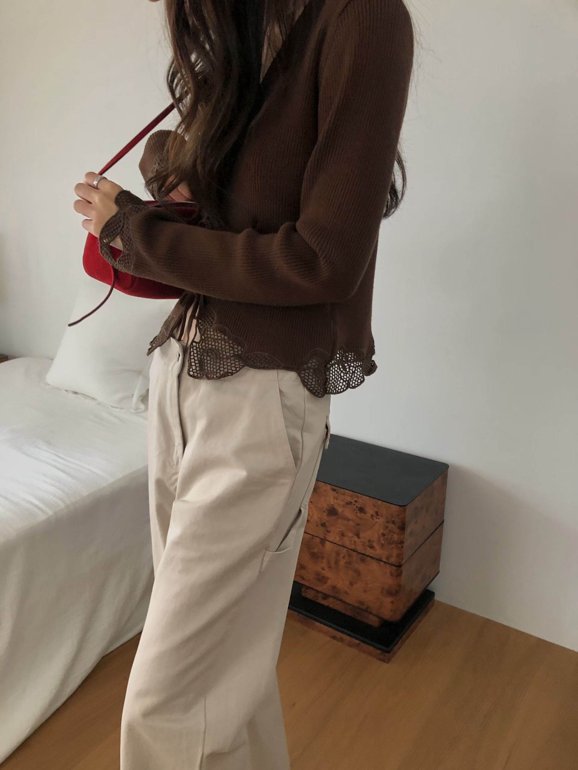 Lovely tie lace cardi
