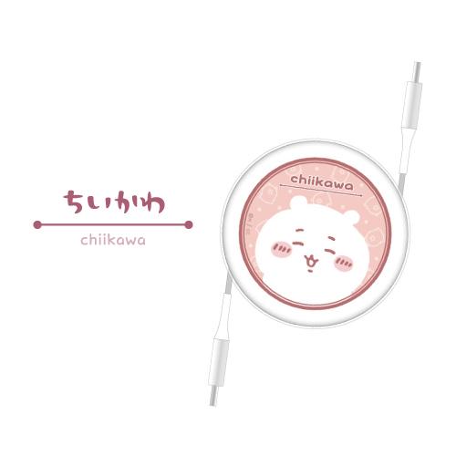 Chiikawa PD60W相容USB2.0可伸縮Type-C數據線