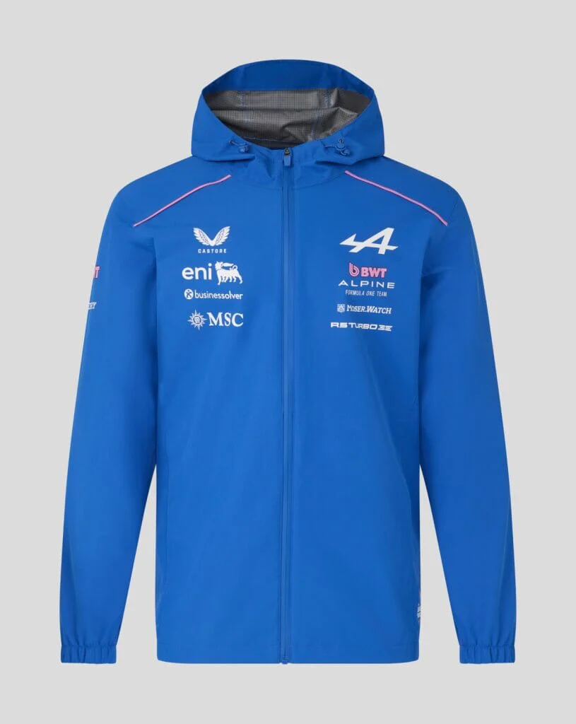 Castore F1 Alpine 車隊 2026 官方 Team 連帽防水外衣 TU14478