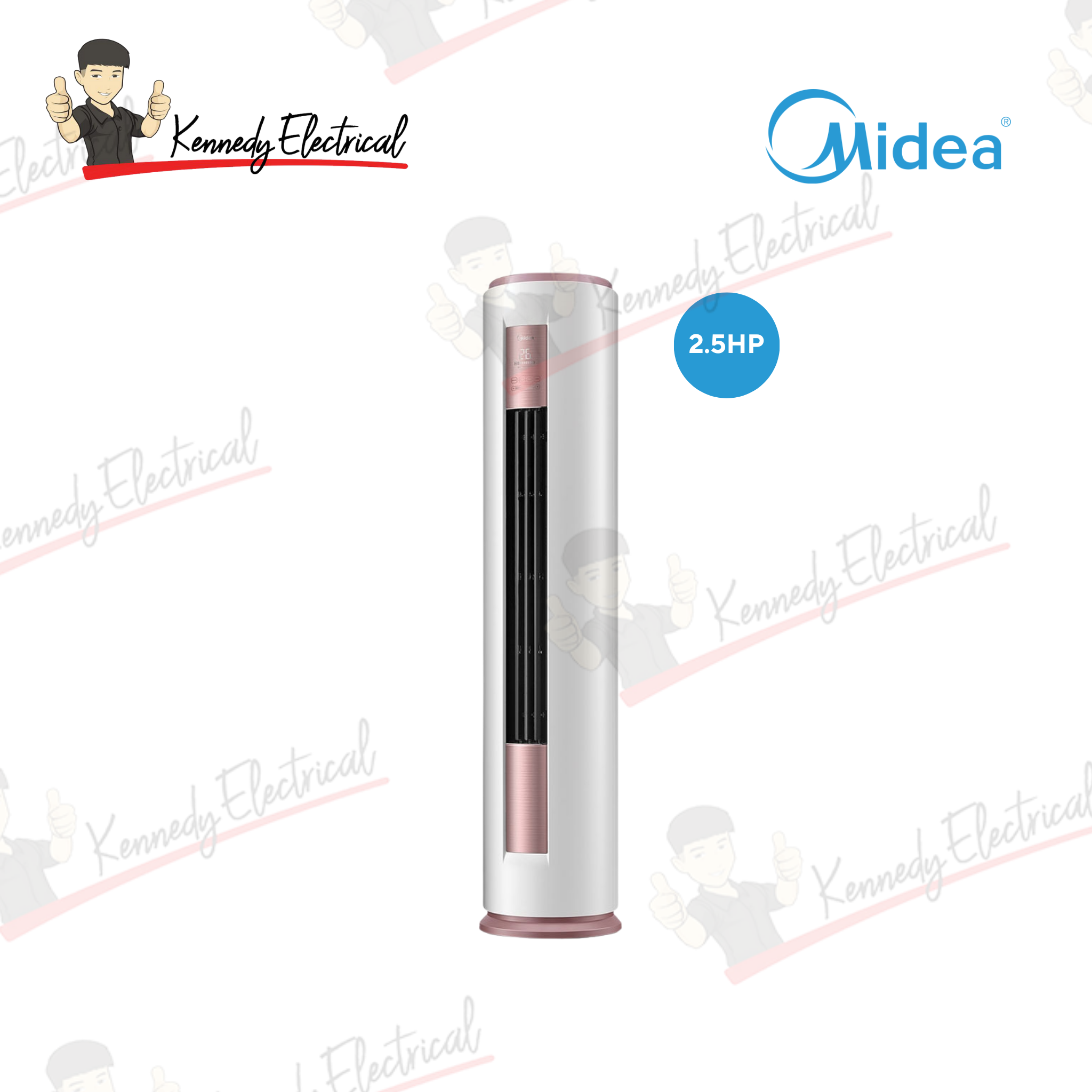Midea 2.5Hp R410A Airfeel Tower Inverter Floor Standing Air Conditioner MFYA-24ARFN1