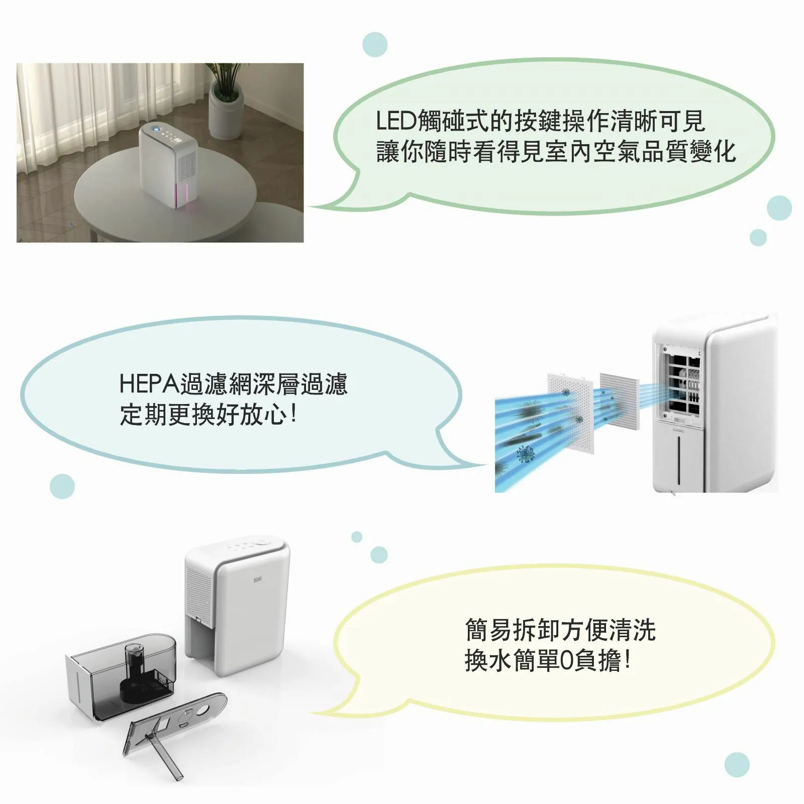 DTEX 智能三合一抽濕機