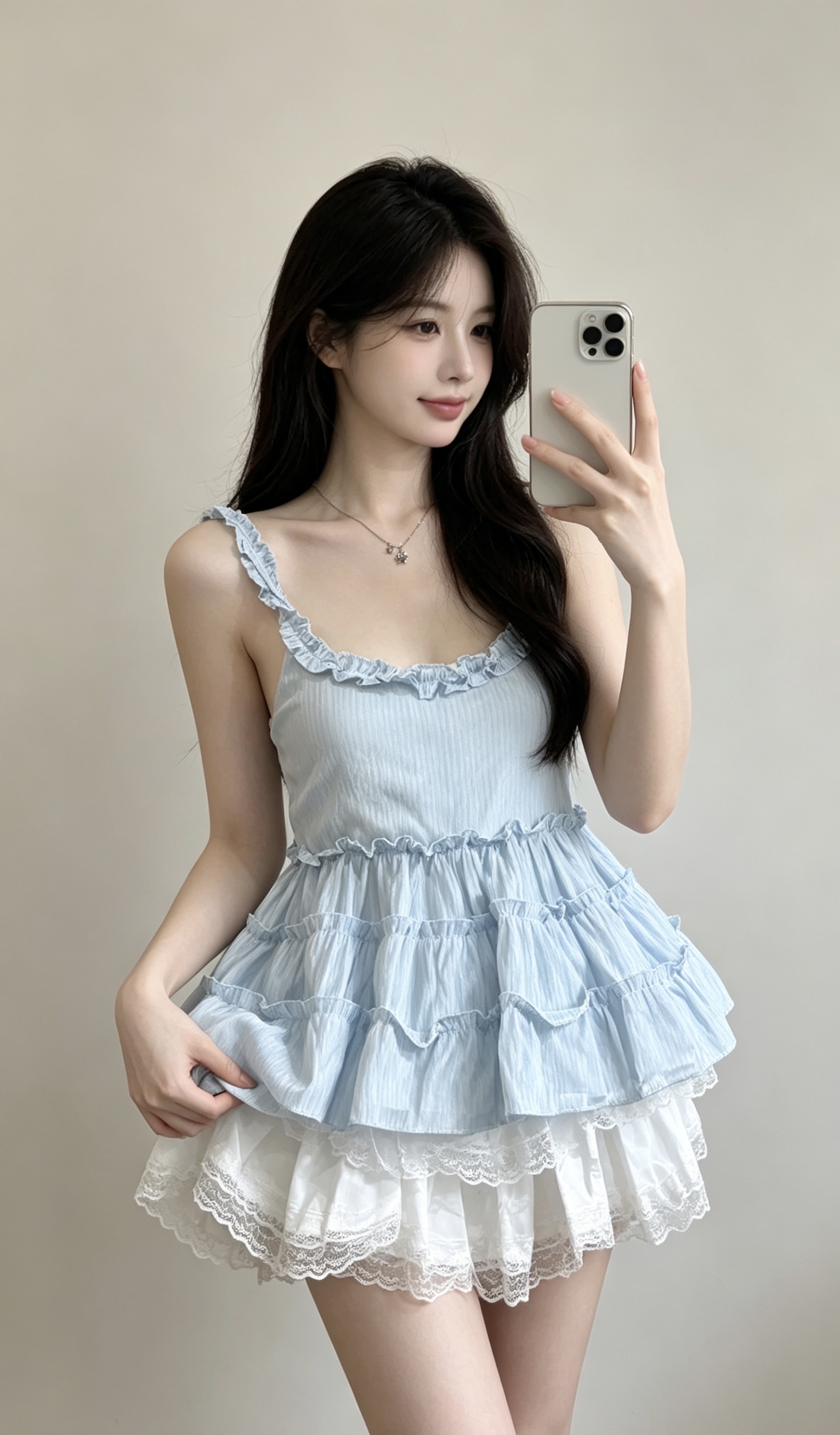 TP590荷叶边蓬松衣