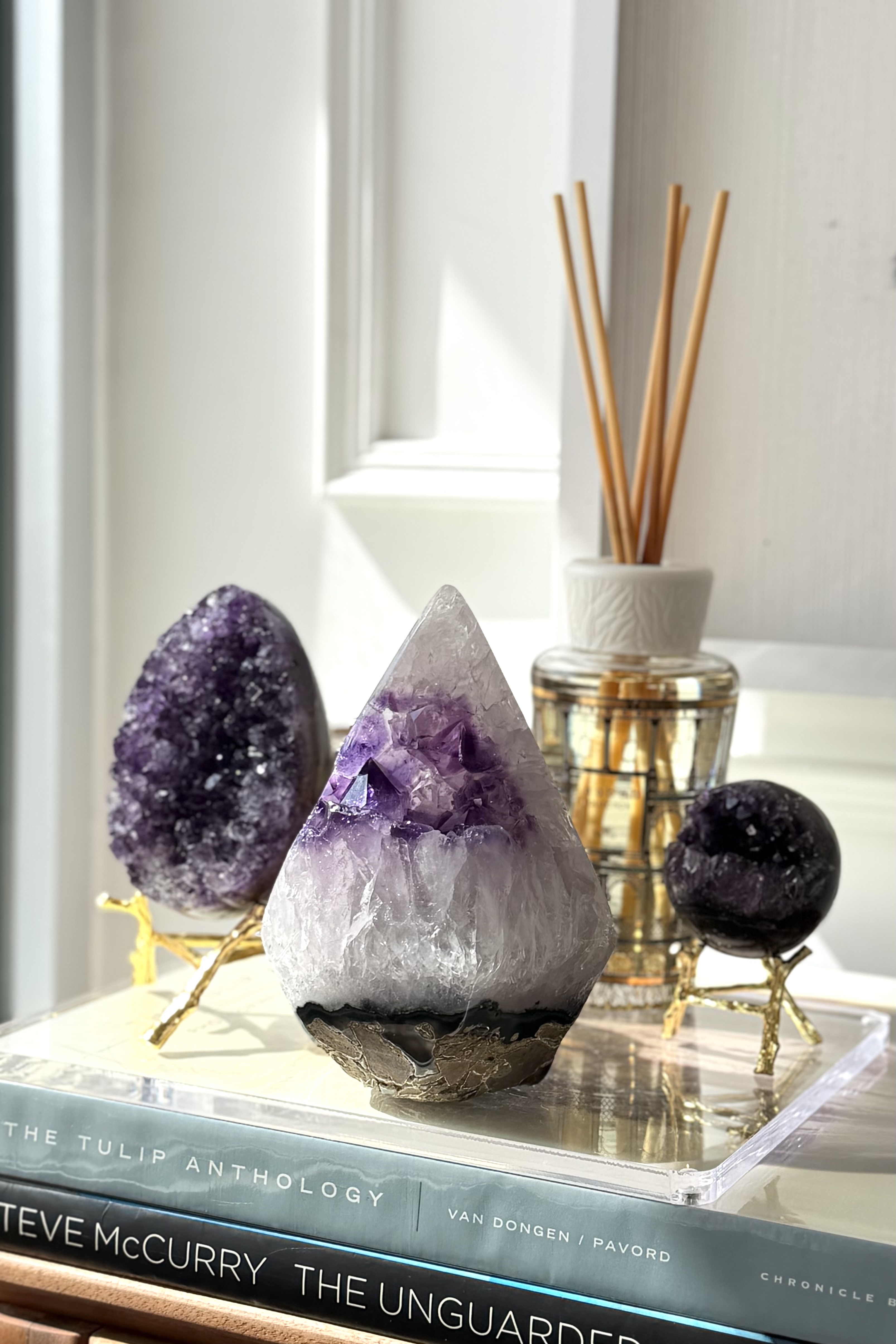 ༒ 1.6kg+ 15.6cm 紫水晶塔尖༒  AM.7033C9AGJS20-RA27*1AAM