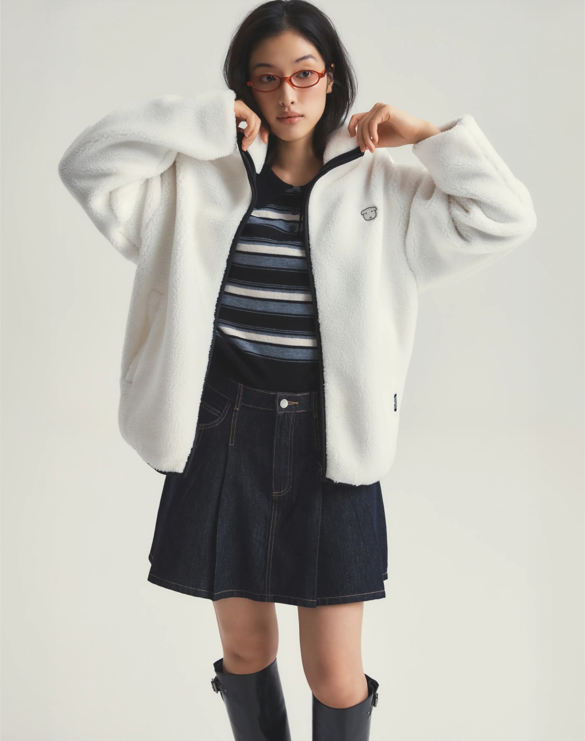 韓國 SPAO 2026 毛毛外套 -  Tamagotchi 他媽哥池 / Hello Kitty / usahana 花小兔 / GANADI