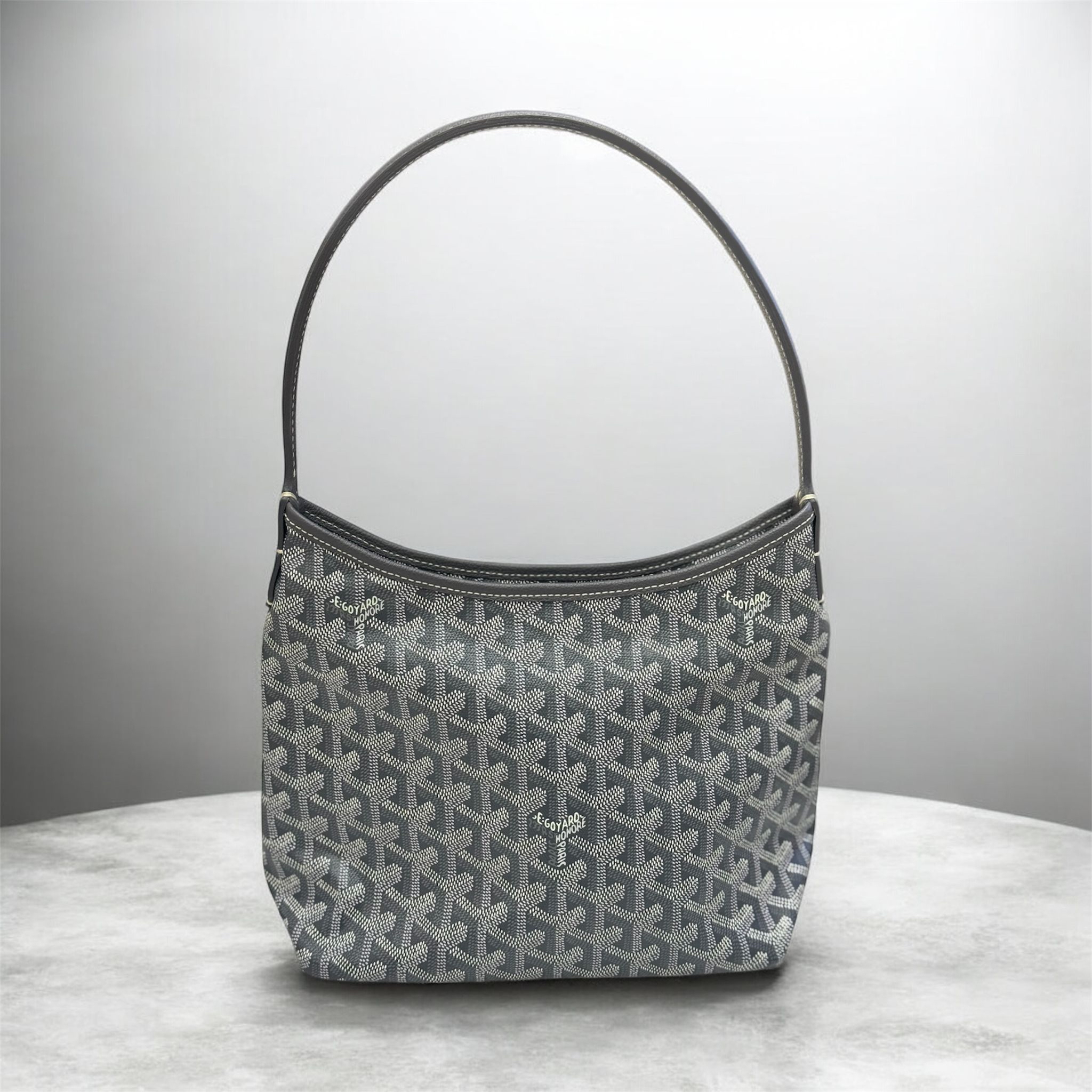 99% New Goyard Mini Hobo Bag-Grey