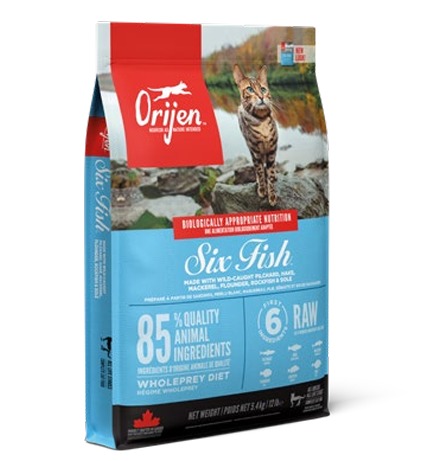 Orijen 渴望 無穀物 全貓糧 六種魚配方 （1.8kg / 5.4kg ）