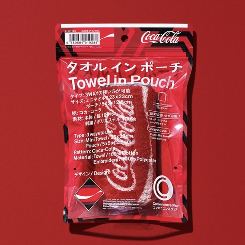 FamilyMart Coca-Cola 聯名款Towel in Pouch