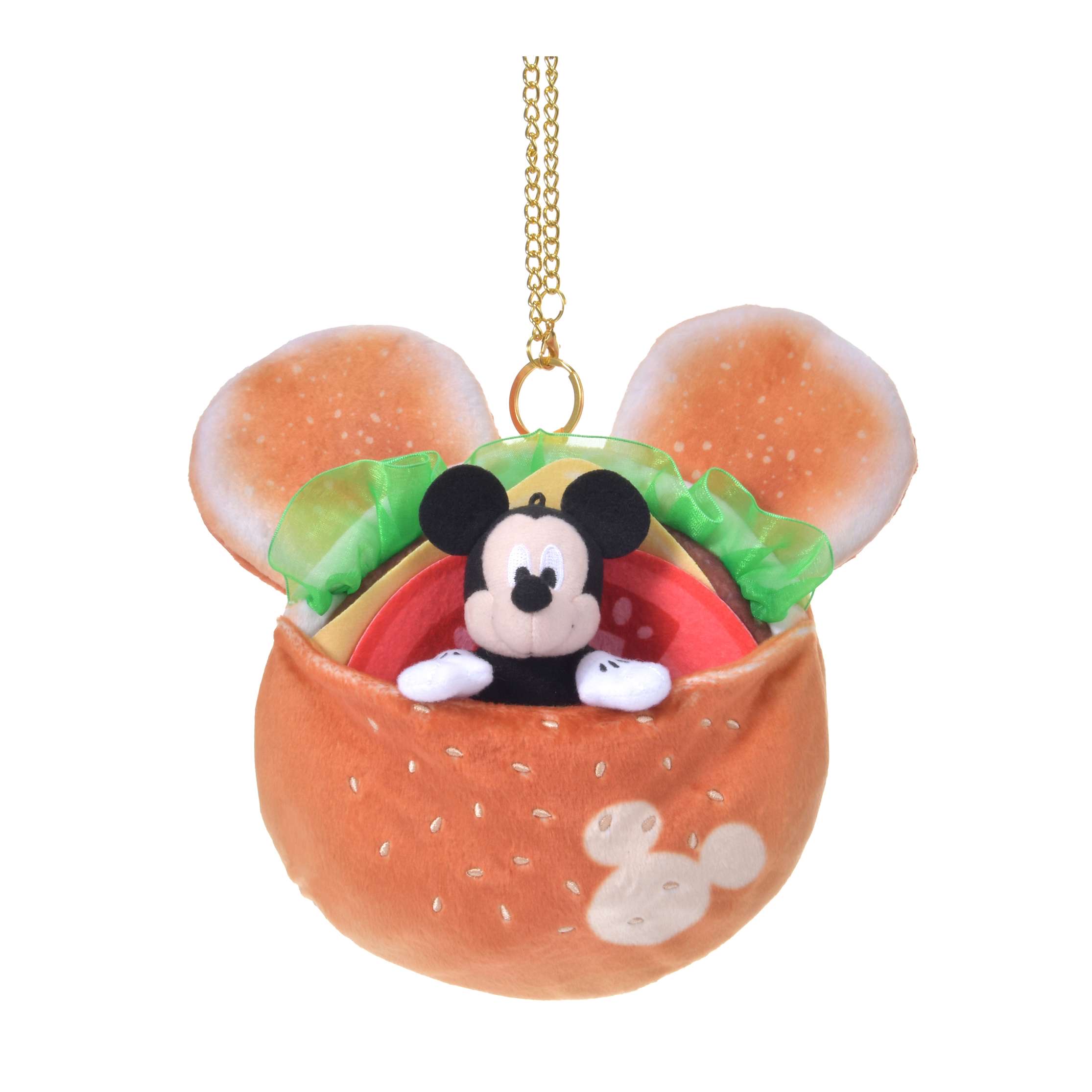 🎀【預訂】Disney American food Pocket Keychain - Mickey Hamburger