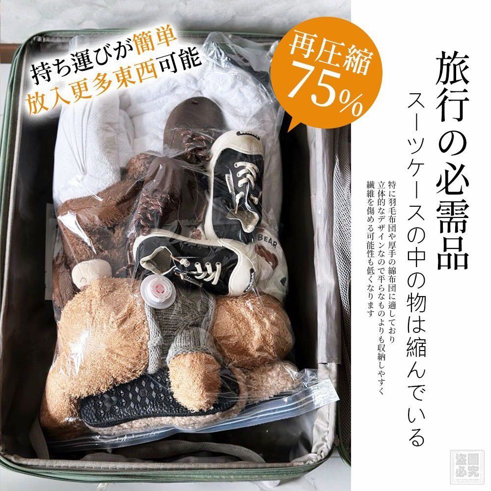 $39套.2套起$29套.日式 按壓排氣式防水收納袋 3款入