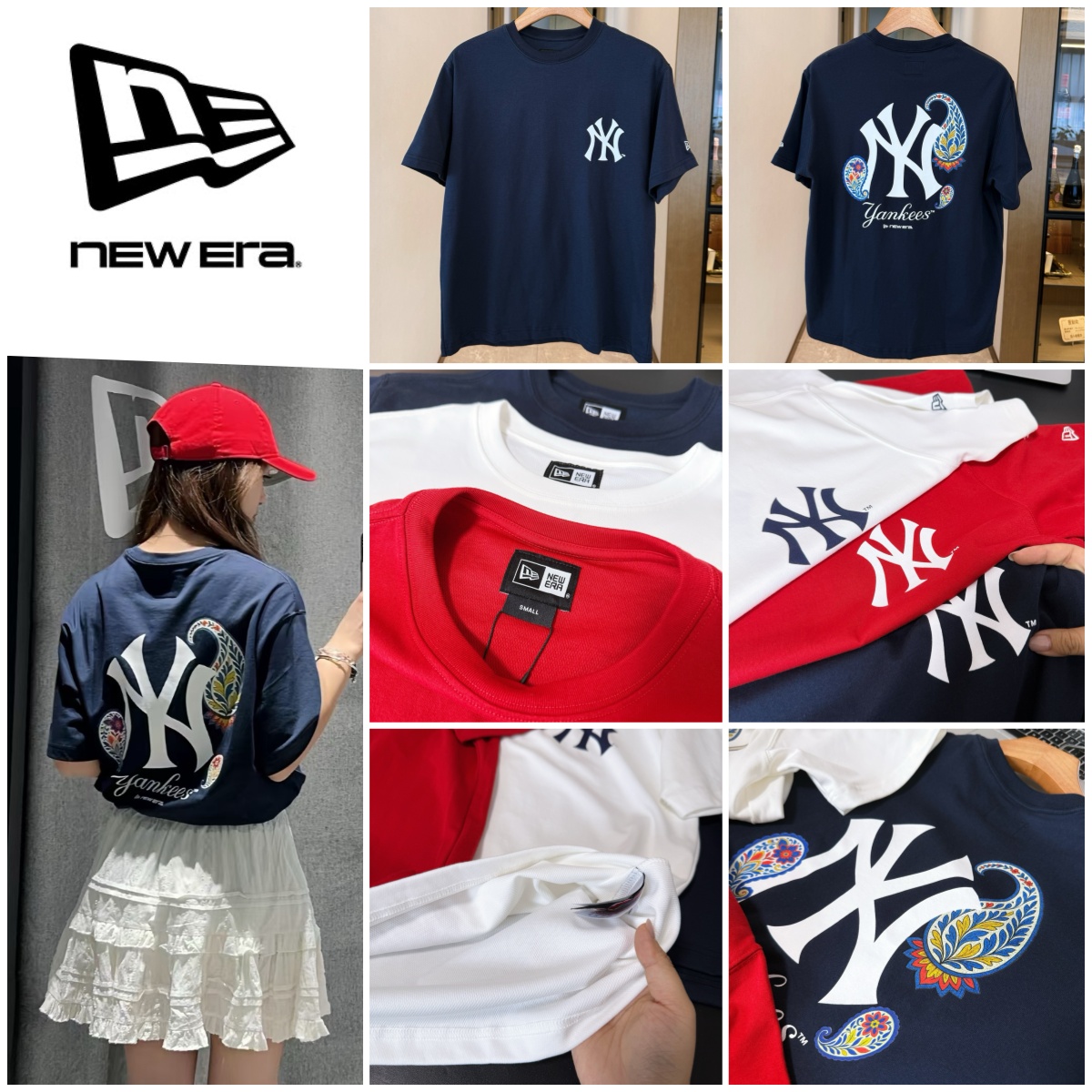NEW ERA × NY 腰果花印花短袖Tee 