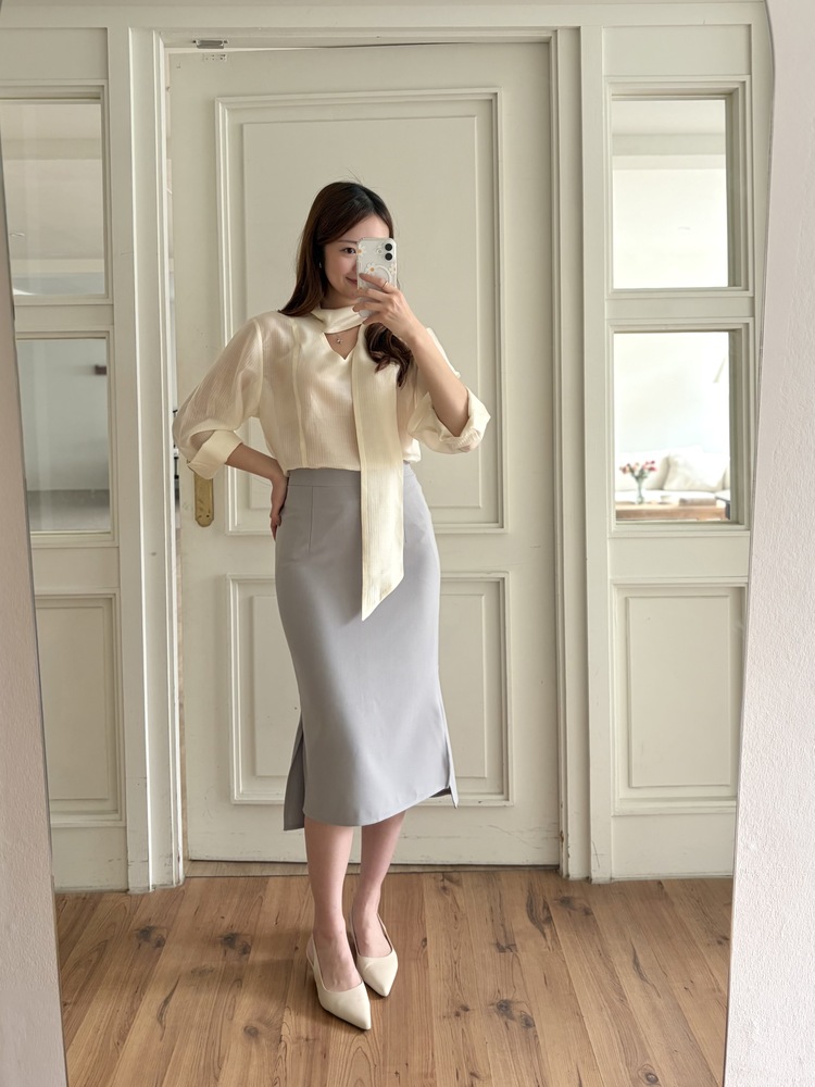 Pastel Mermaid Skirt (Misty Blue)