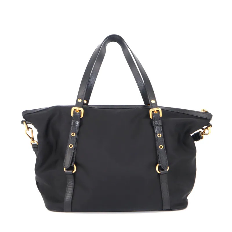Prada Tessuto Nylon Saffiano 2-way Tote Bag