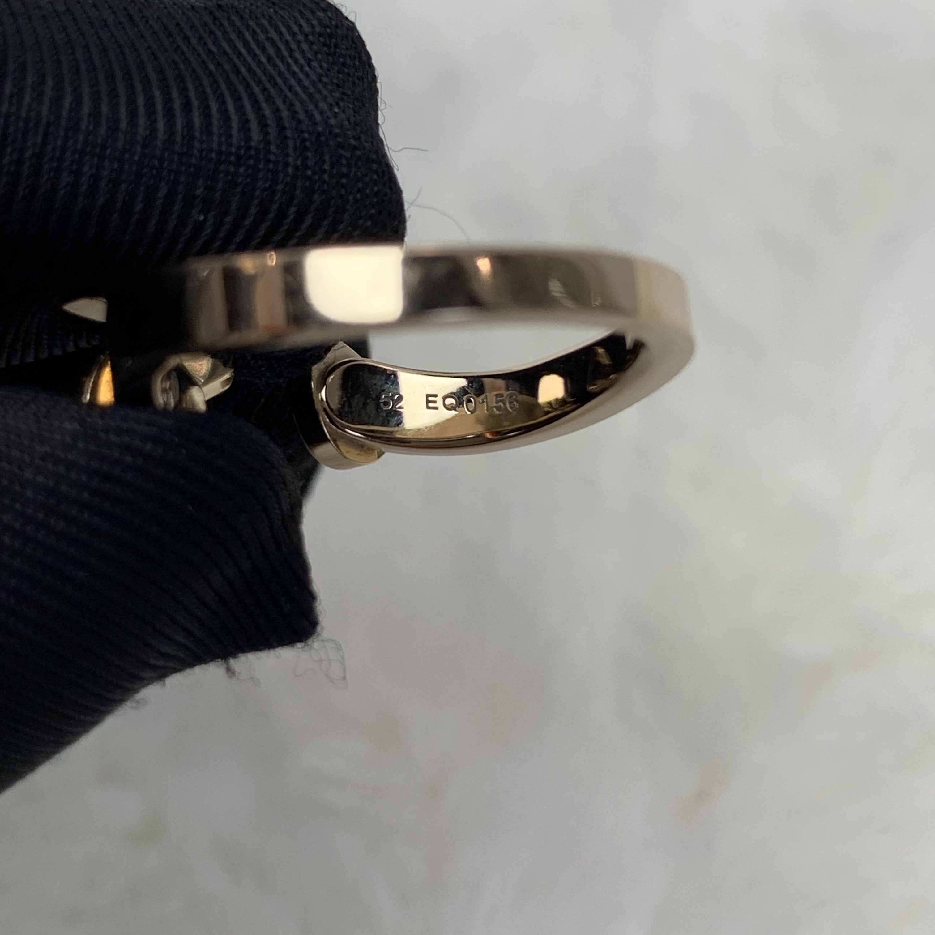 公價近六折🫢Chanel米色18K金No.5帶鑽戒指