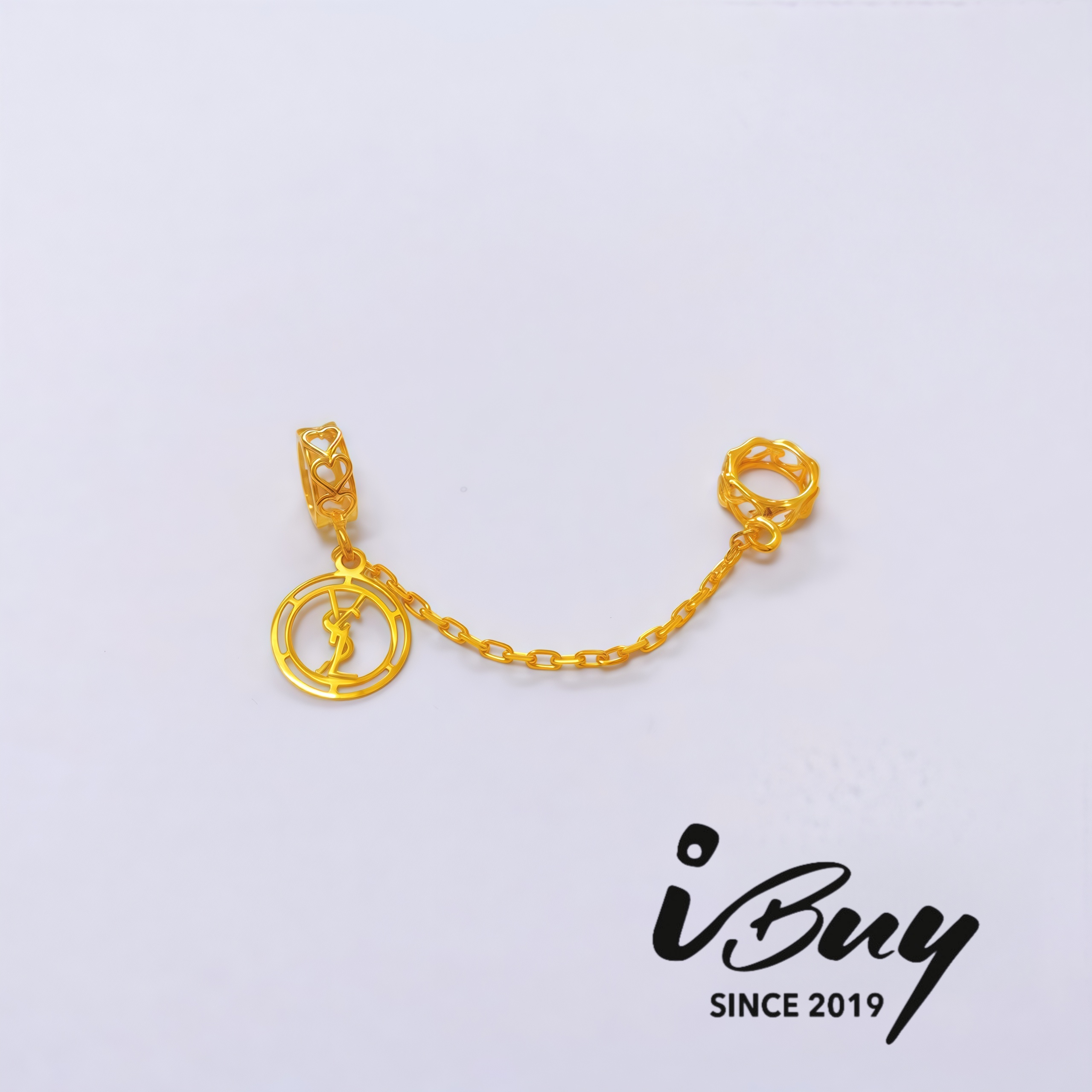 916 GOLD YSL SAFETY CHAIN  916 金 YSL 安全链