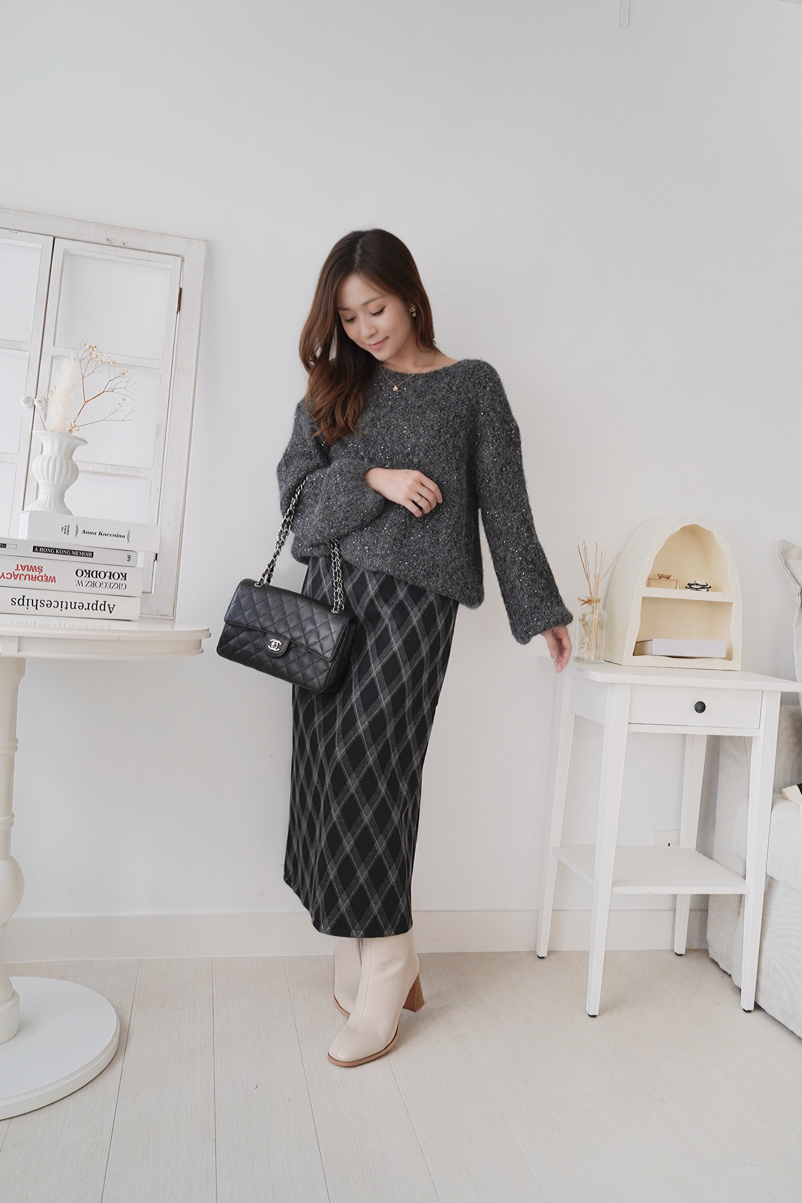 微閃BlingBling毛衣(KR)灰色268276