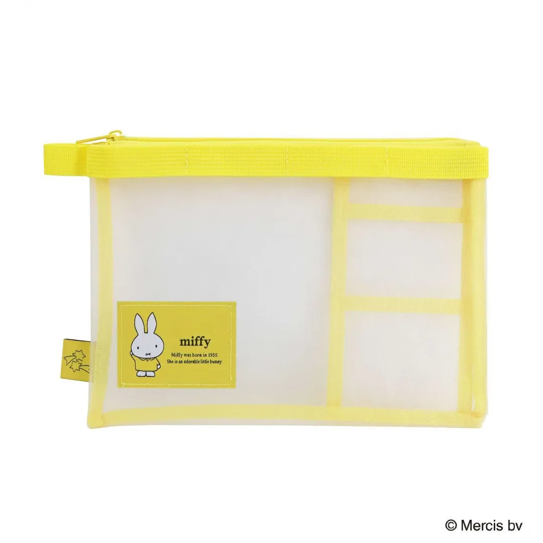 MIFFY 網 POUCH 黃色 舉手