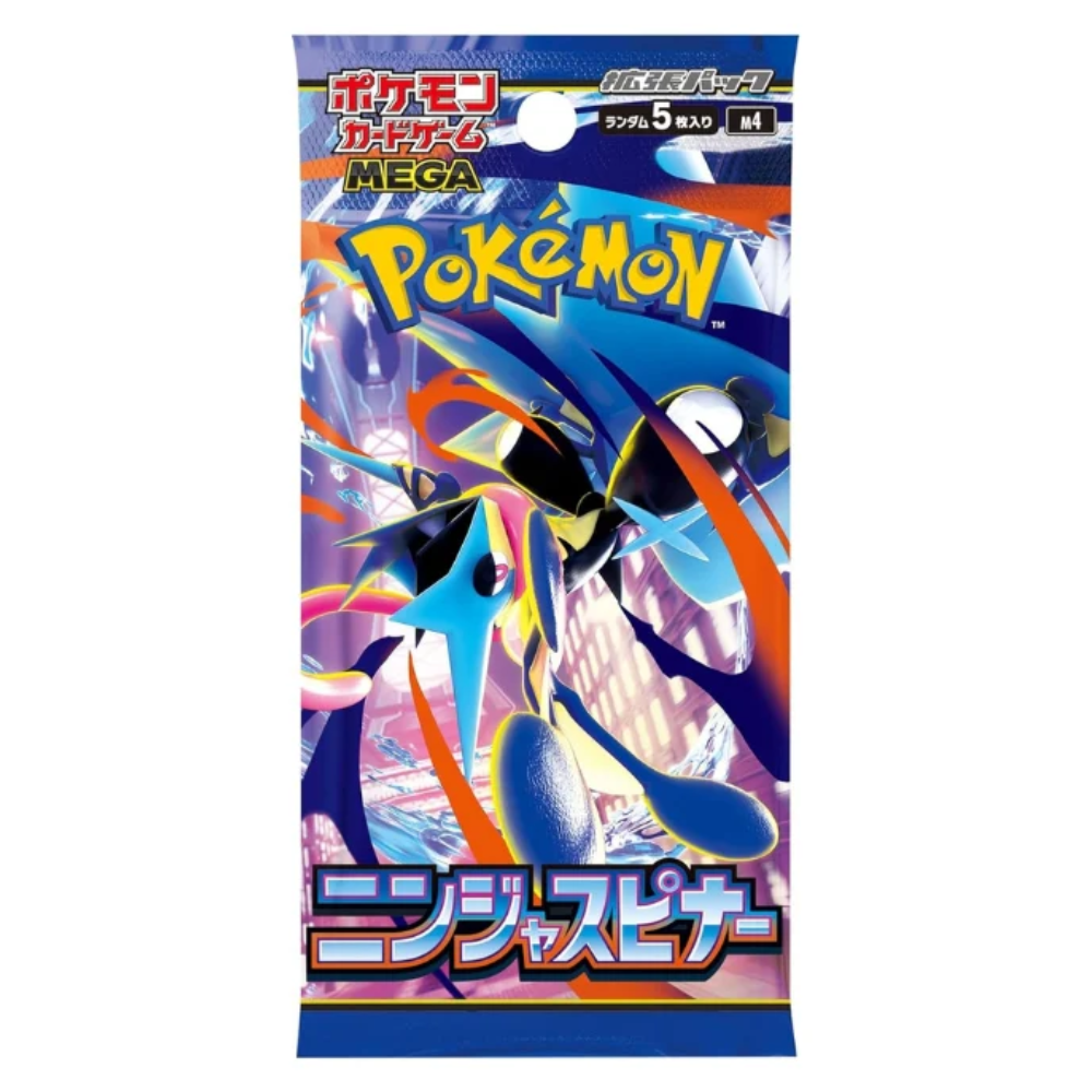 【原盒散包】Pokemon寶可夢 - 日本版 PTCG M4 MEGA Ninja Spinner (擴充包 5張/包) ニンジャスピナー 忍者飛旋