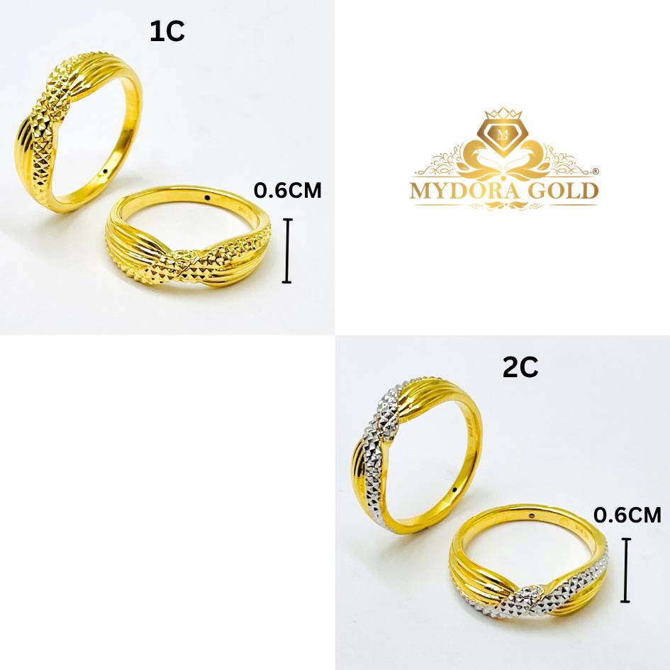 MYDORA Cincin Silang Twist (5G) l EMAS 916/22K