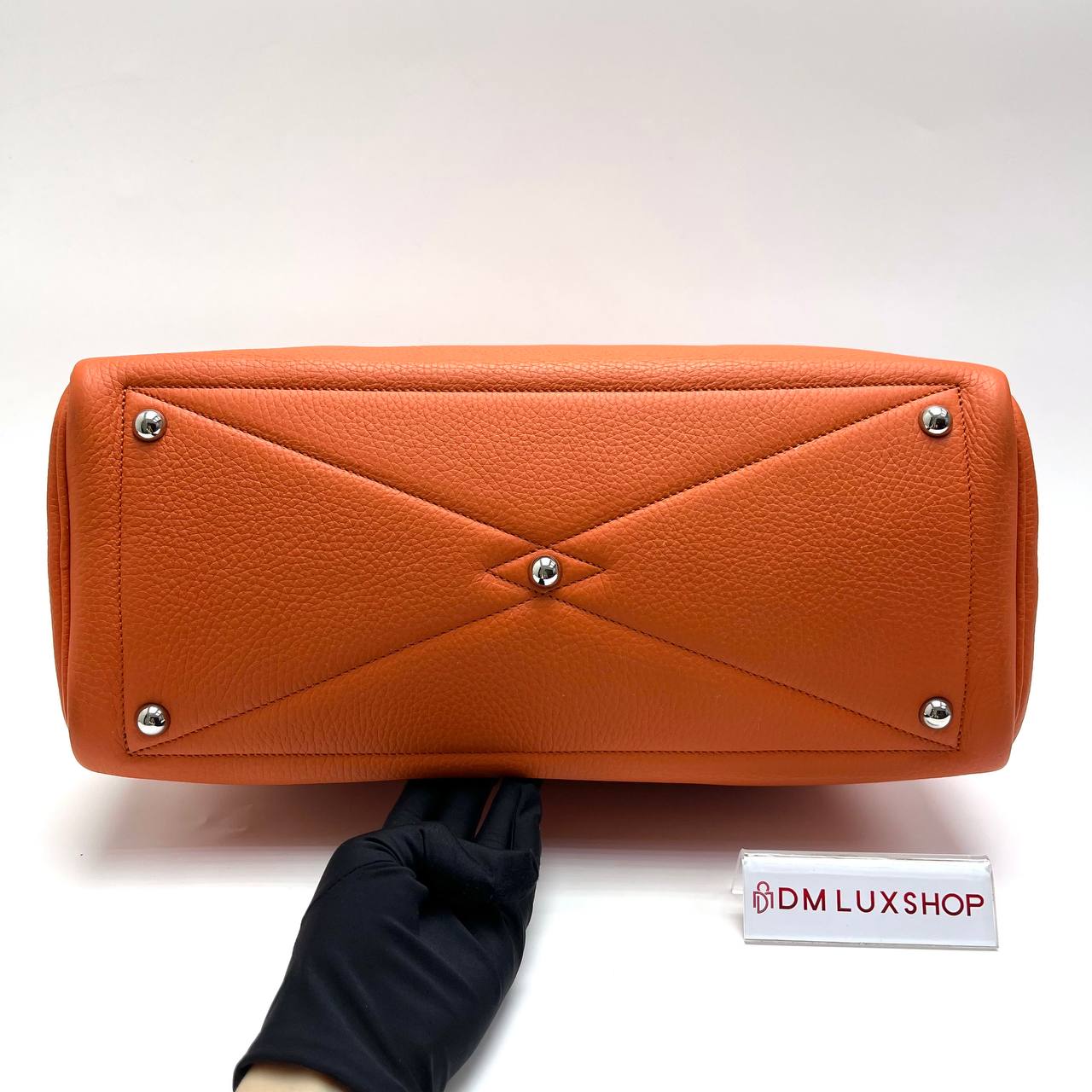 Hermes Victoria II 35 Bag Orange PHW (Stamp Square R)