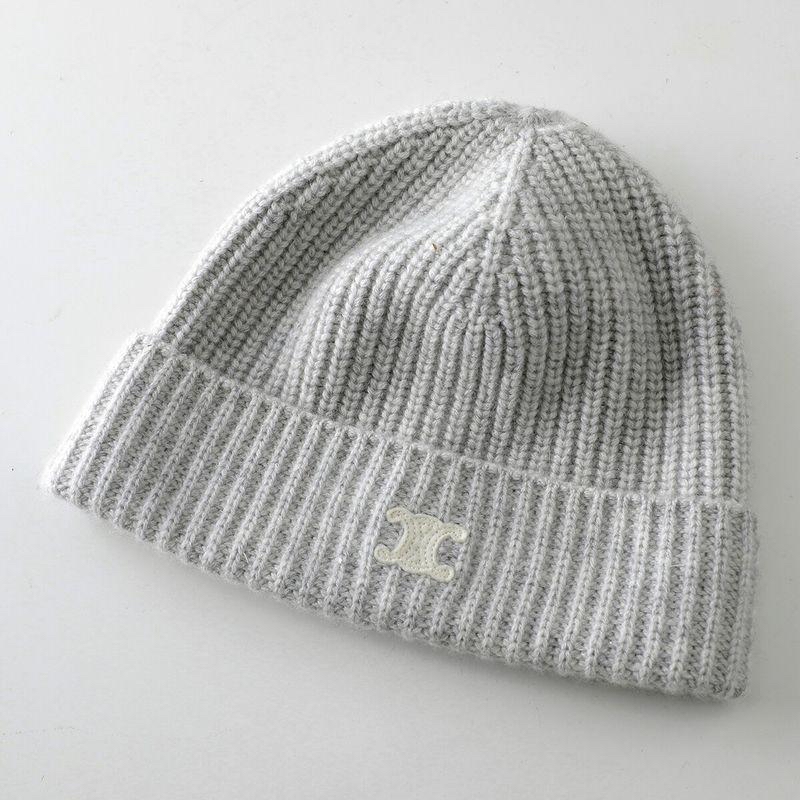 限時優惠✨訂貨🍒Celine 淺灰色冷帽  100% cashmere / FREE SIZE 💖
