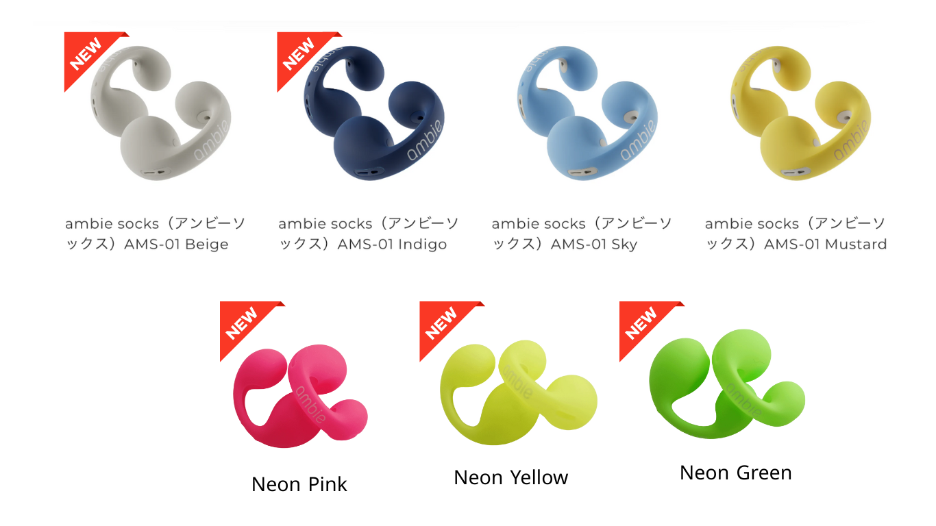 代購【 新色入荷 日本直送 Ambie socks 真無線 藍芽耳機 專用 替換 耳機套 AMS-01 】