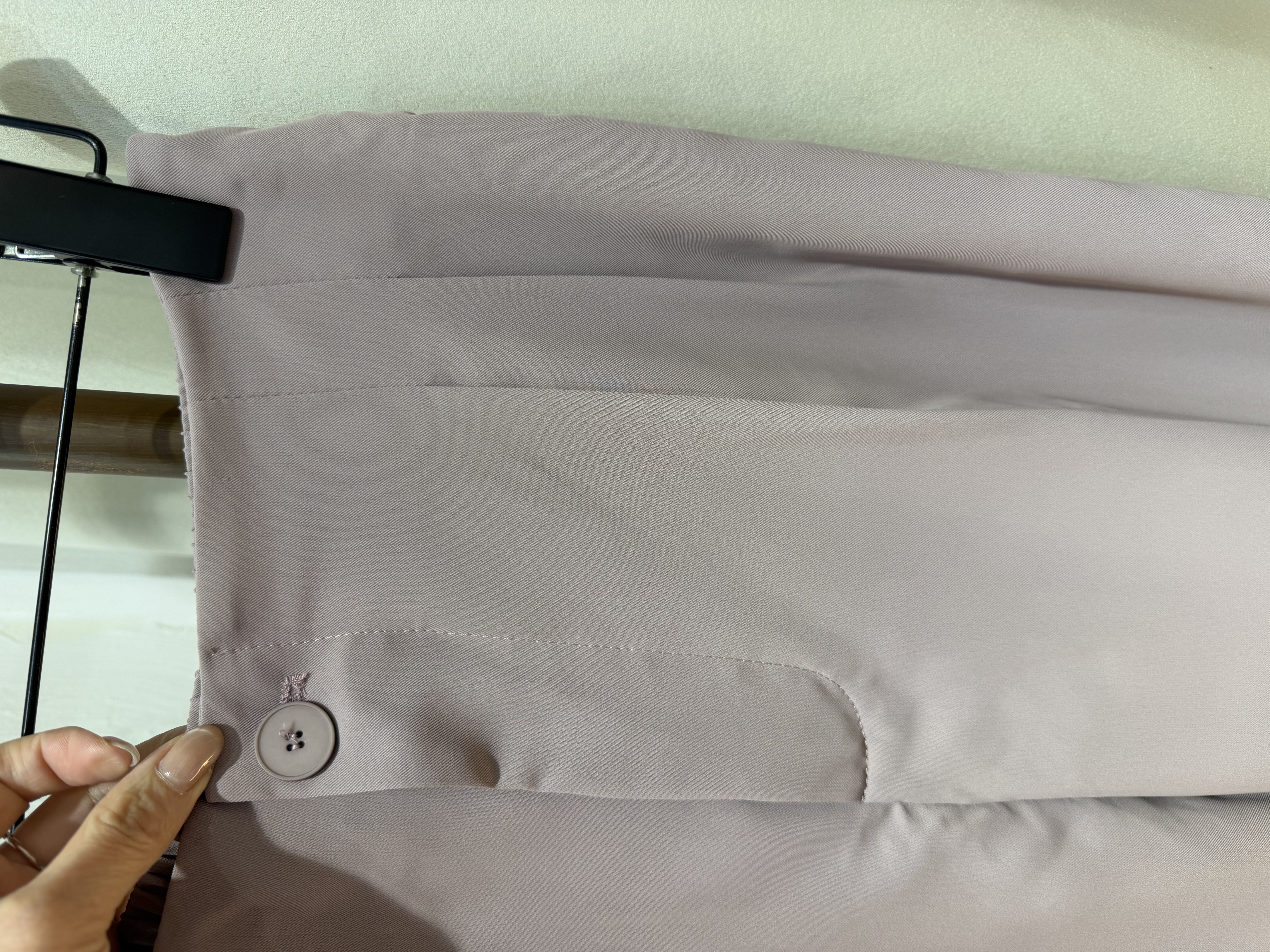 優雅休閒中高腰長褲