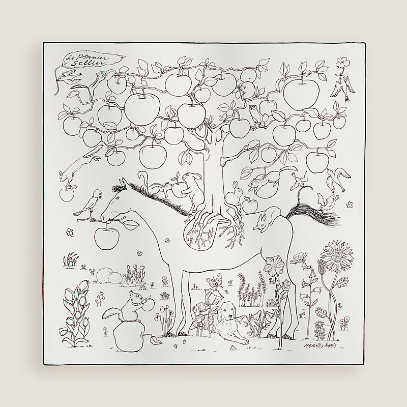 配貨價✨新款🆕Hermes silk in scarf 90 100%silk 有盒~