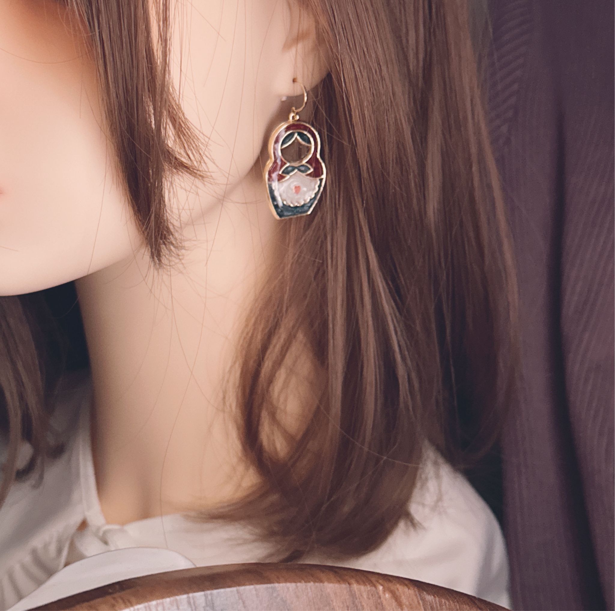 手繪經典復古色俄羅斯娃娃🪆（大Size)