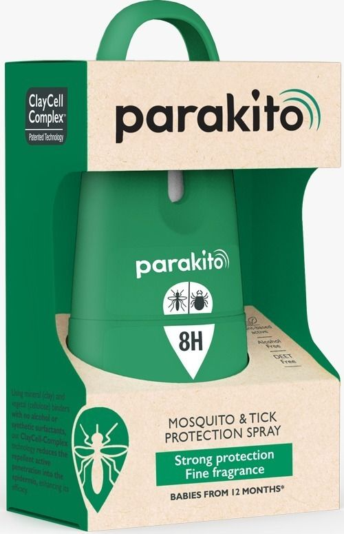 [原裝香港行貨 法國製造] Parakito 帕洛驅蚊 - 法國 Parakito 帕洛驅蚊 防蟲驅蚊噴霧 經典款 天然防蚊噴霧 | 75ml | 噴霧裝 | 8小時 | 法國製造 Parakito Classic Natural Mosquito Repellent Spray – 75ml | Up to 8 Hours Protection | Made in France
