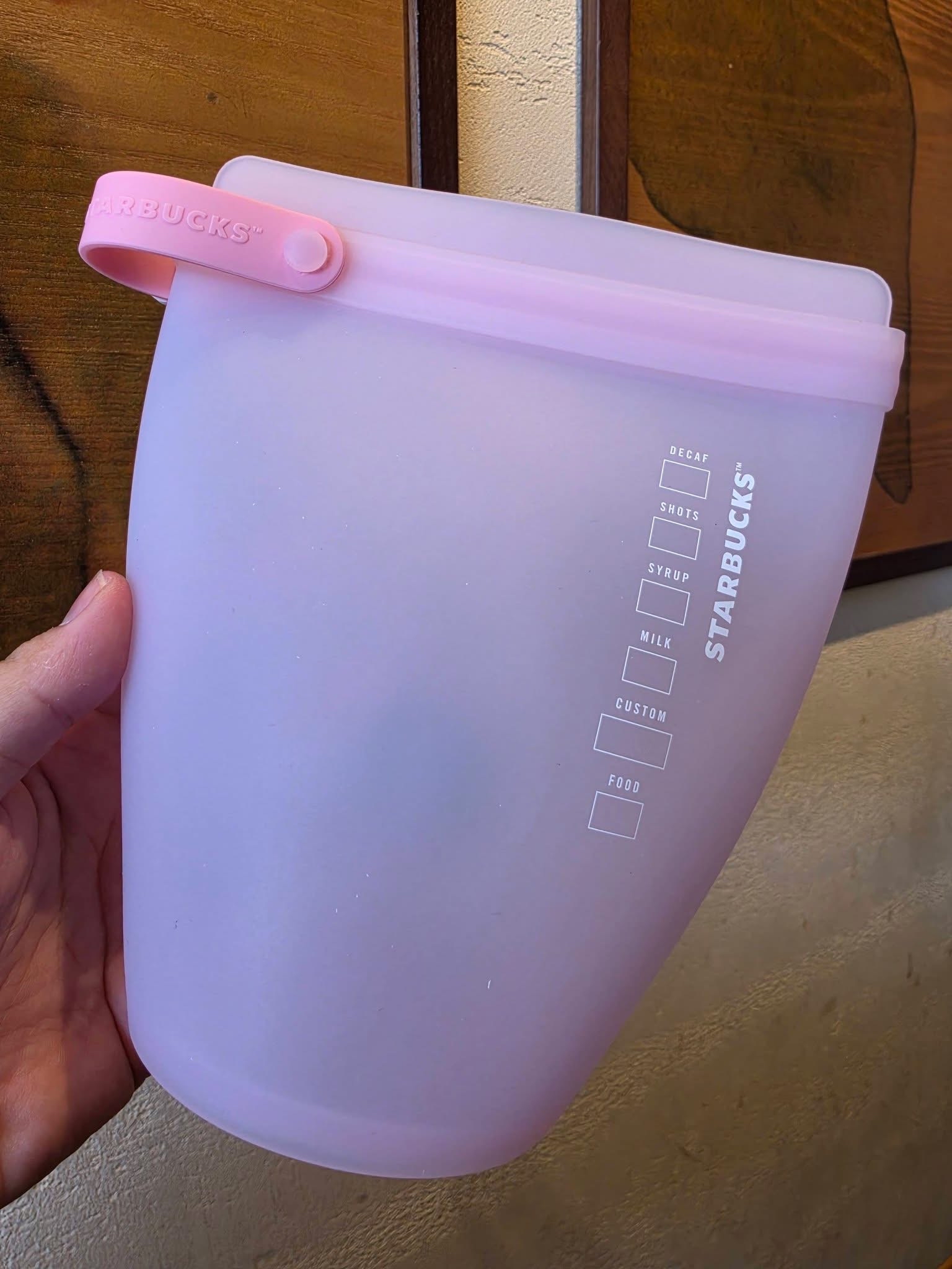 韓國星巴克矽膠食物袋可微波