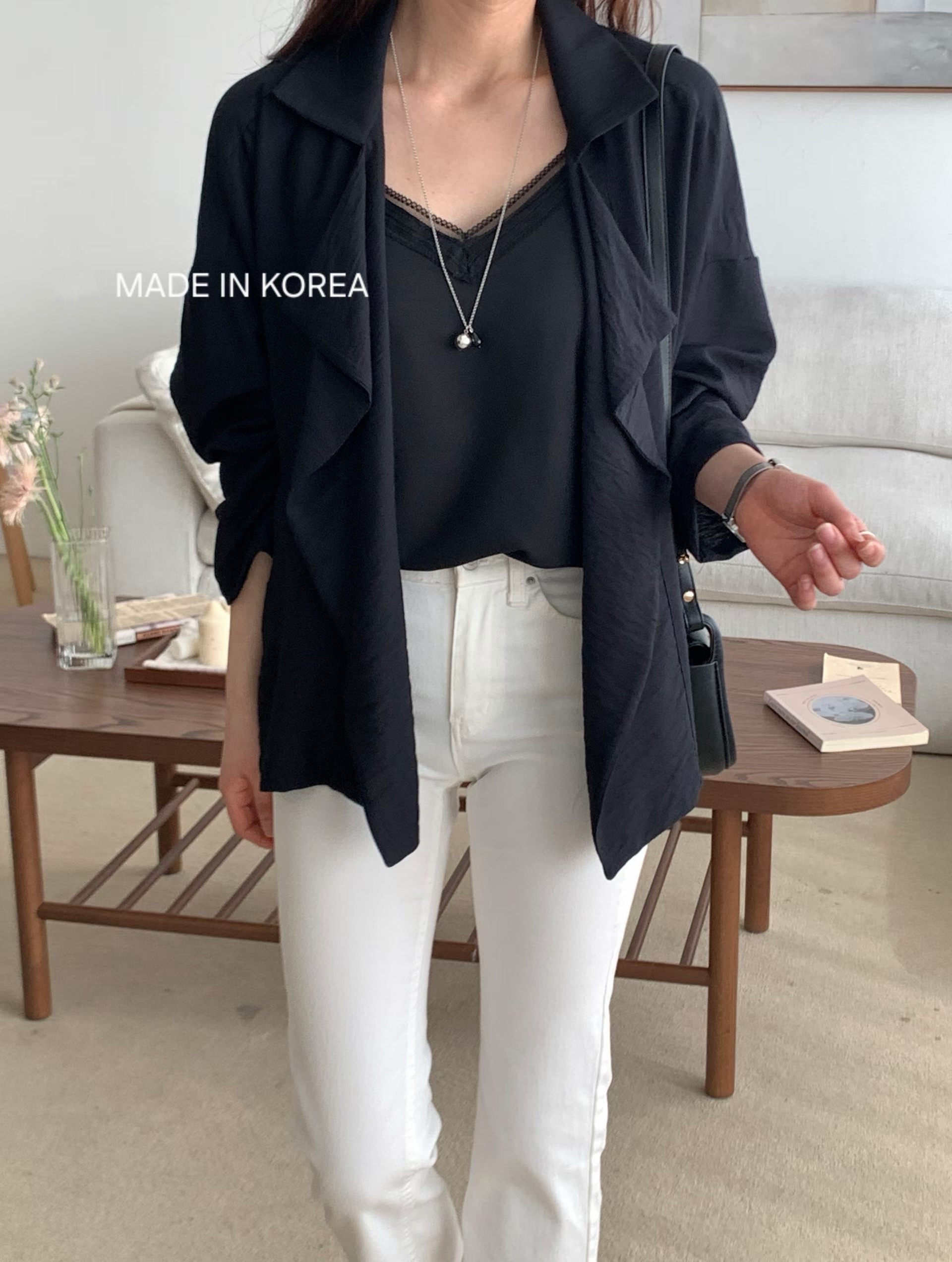 G6183 韓國🇰🇷薄料開胸外套