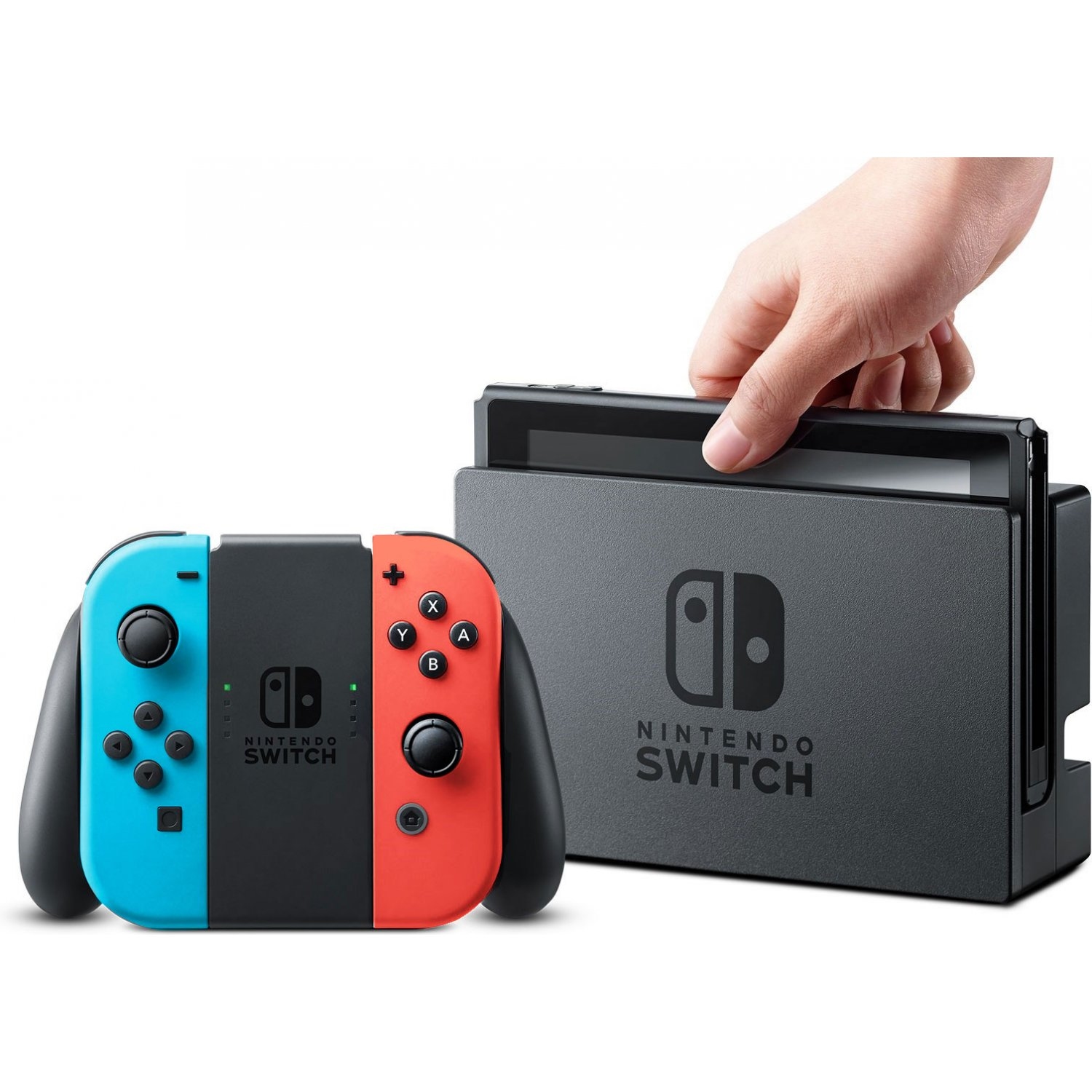 【日本水貨 】New Nintendo Switch Console 紅藍色 電池加強版 多國語言顯示，國際電壓 100-240v 兼容全世界游戲版本 ) NSW-0676