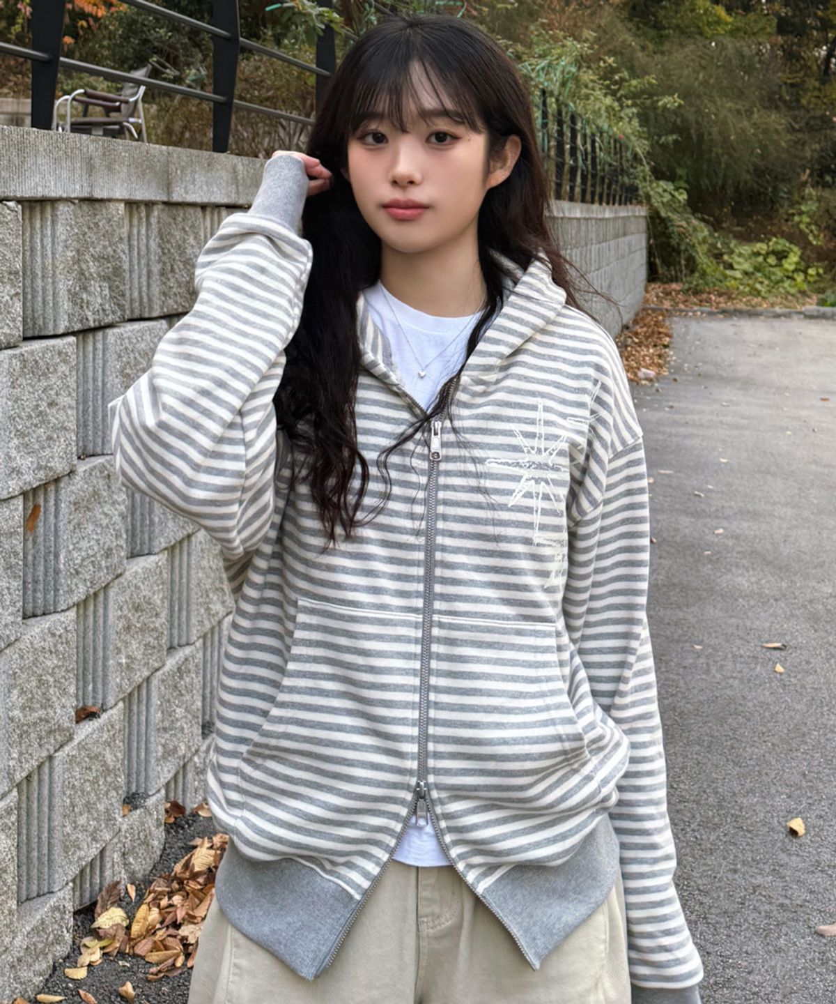 🇰🇷訂購｜UNTITLED｜Untitled Sterinaite Small Stripe Hooded Zip-Up 3色 