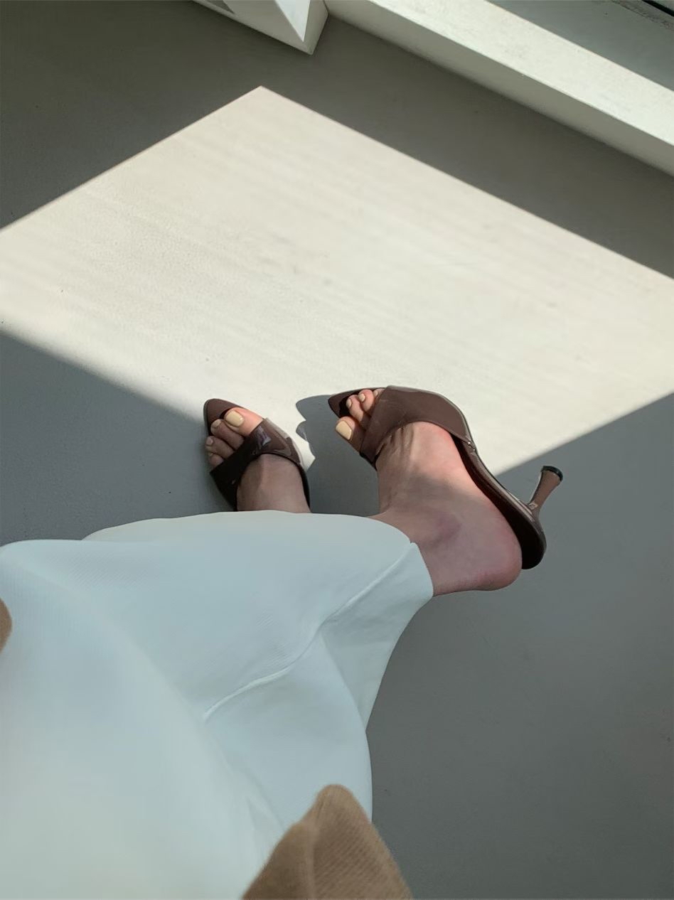 26SS/ LEATHER 8CM HEEL