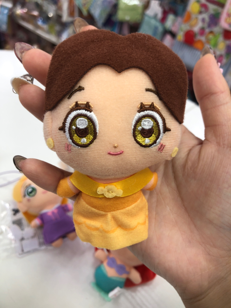 日本直送日本版長髮公主貝兒公主美人魚公仔掛飾 