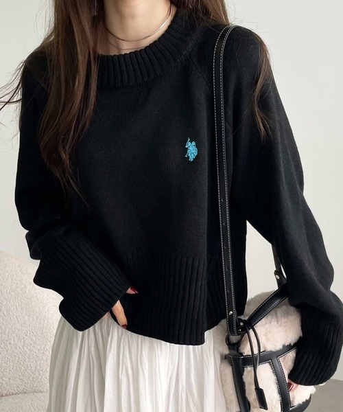 日本直送 限時特價優惠中  U.S. POLO ASSN. 與日本女裝品牌 GeeRA 的聯名限定款短版毛衣 