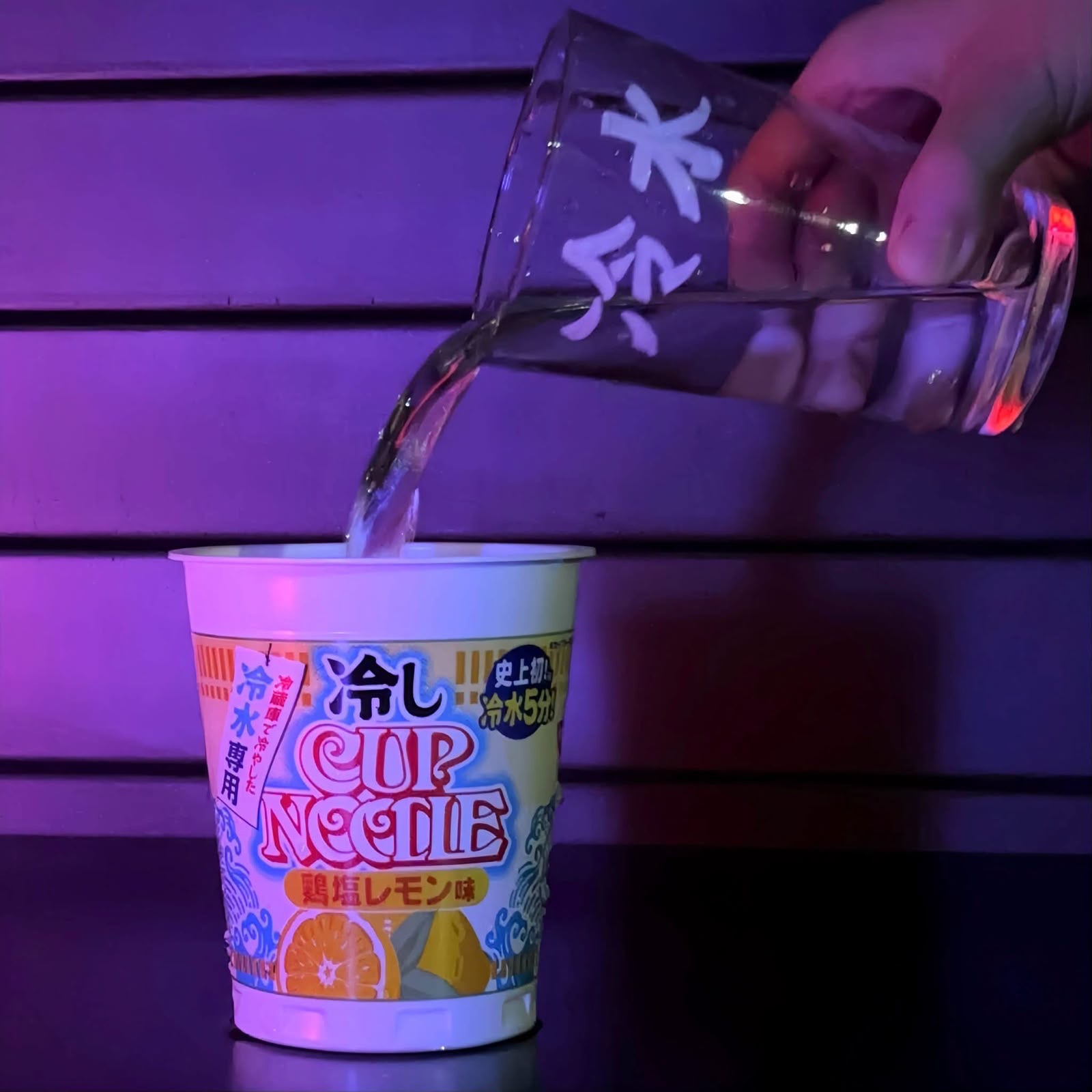 日本首發 日清冷水沖泡杯麵
