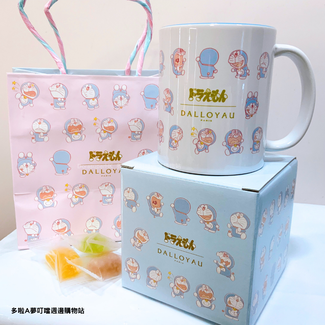 [限量版 現貨] 多啦A夢陶瓷杯 Dalloyau日本限定(連糖果）