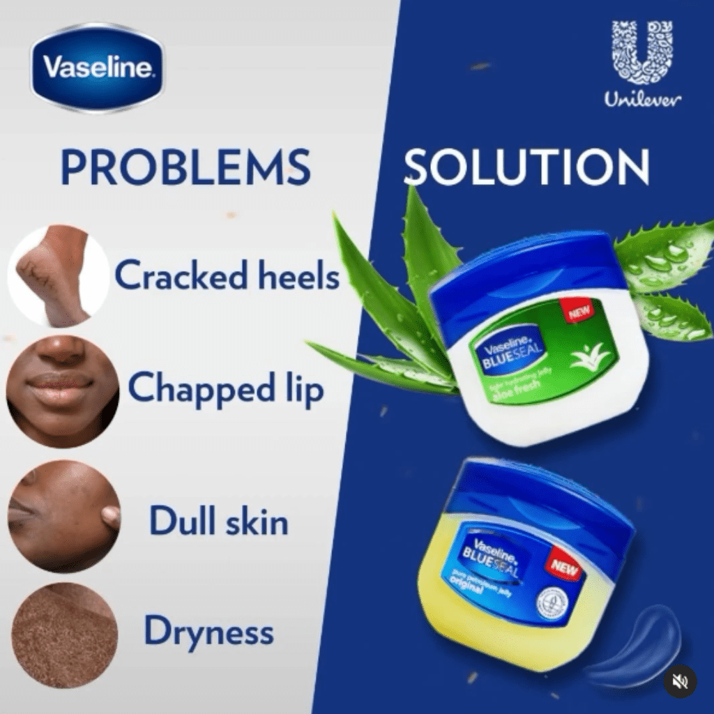 Vaseline Blue Seal Petroleum Jelly 50g/100g  - Original