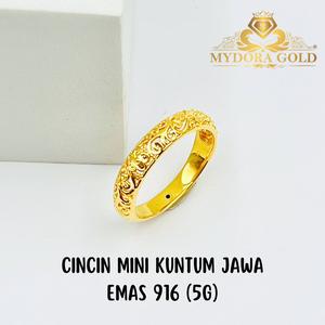 MYDORA Cincin Mini Kuntum Jawa (5G) l EMAS 916/22K