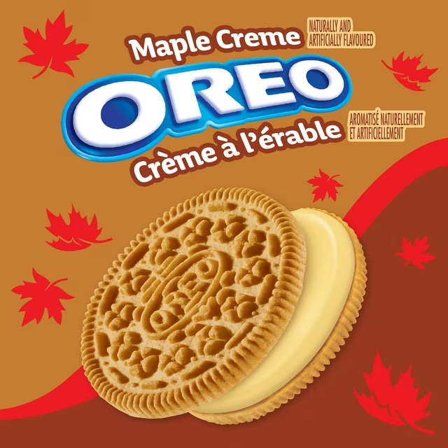 【加拿大製造/限量直送】OREO 限定口味 Maple Creme 楓糖味 & Brown Sugar Bubble Tea 黑糖波霸奶茶味