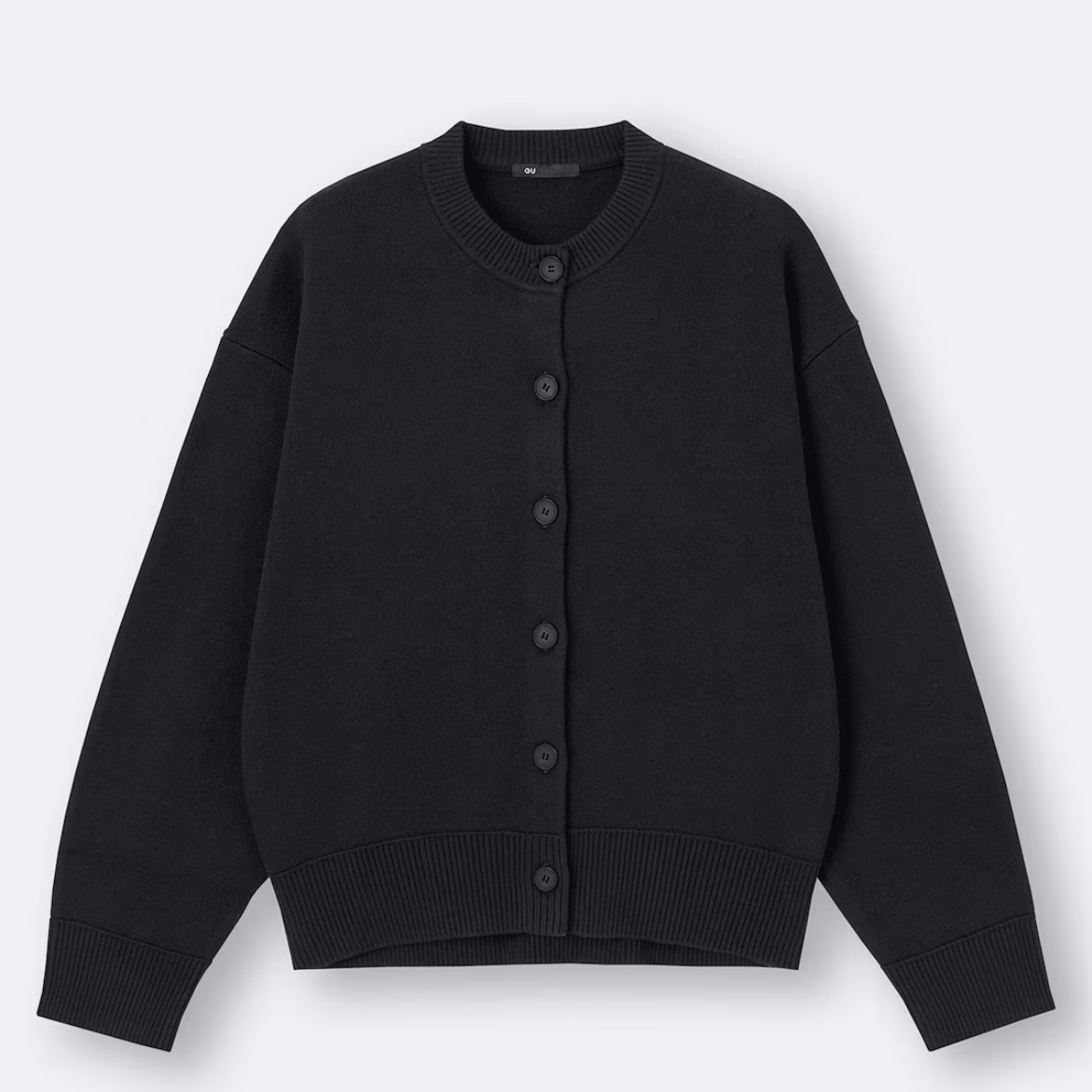 GU Sweat-like Knit Dolman Sleeve Cardigan